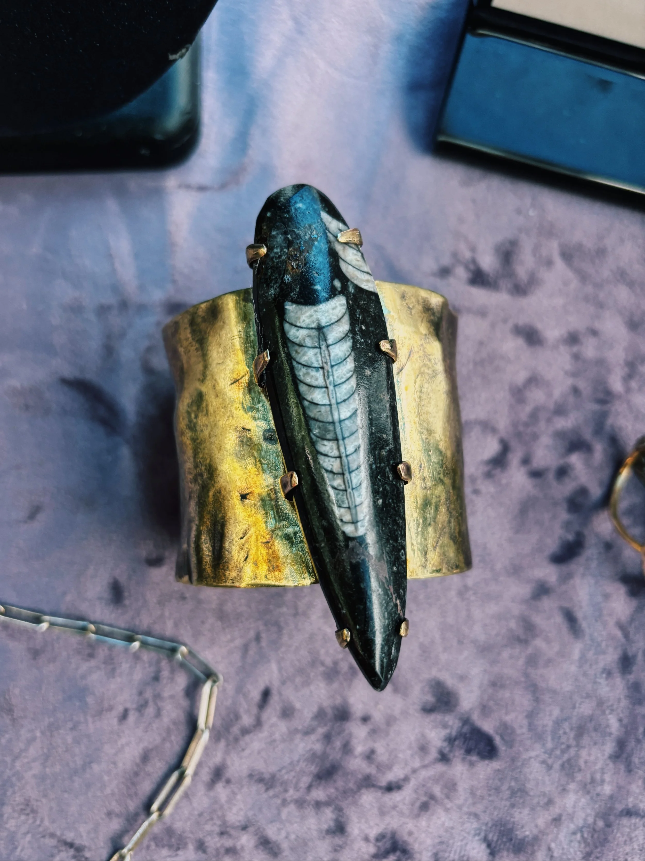 Orthoceras Cuff Bracelet