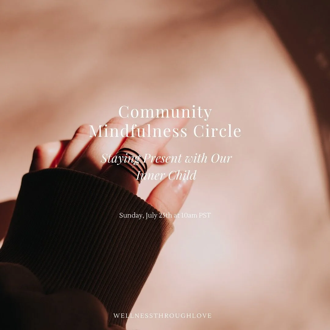 This Sunday, join me for a very special Community Mindfulness Circle as we focus on meeting our inner child 💫

Every single one of us has a divine child inside of us. This child is the foundation of our soul.

It is the essence of who we are.

It is