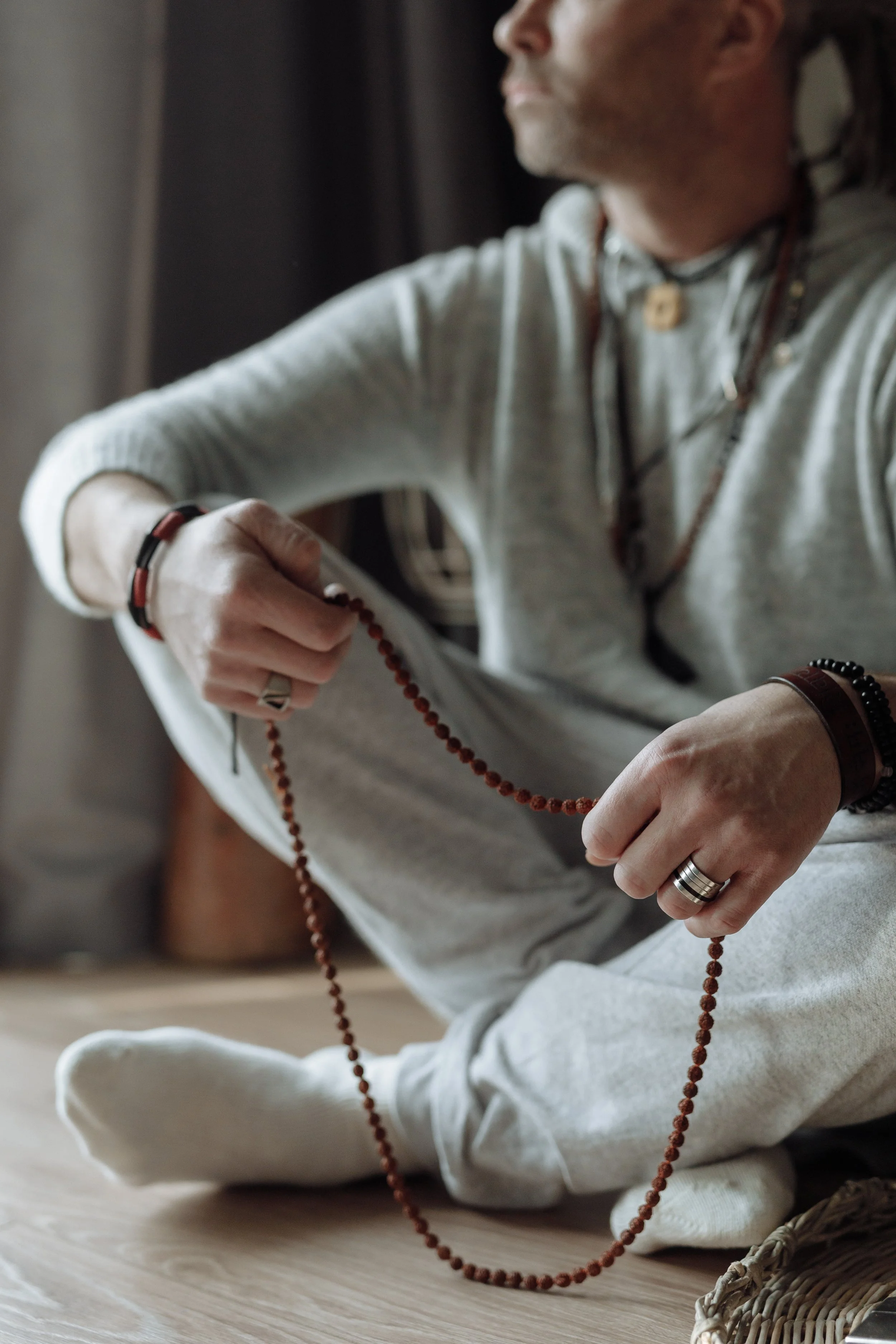Japa Meditation with Maxine Yeates. Includes set of Mala Beads