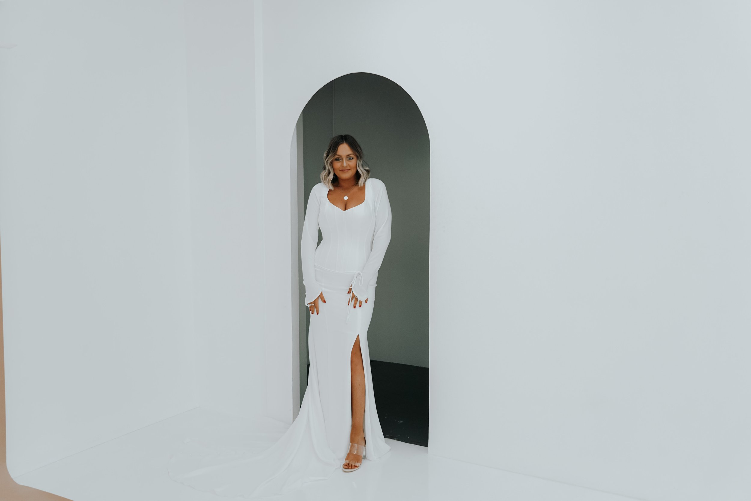 Clarity / Opal wedding dress by Rachel Rose Bridal 