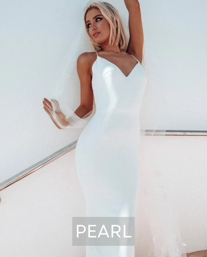 white christmas dresses Petal and Pup Women's Yulia Pearl Midi Dress