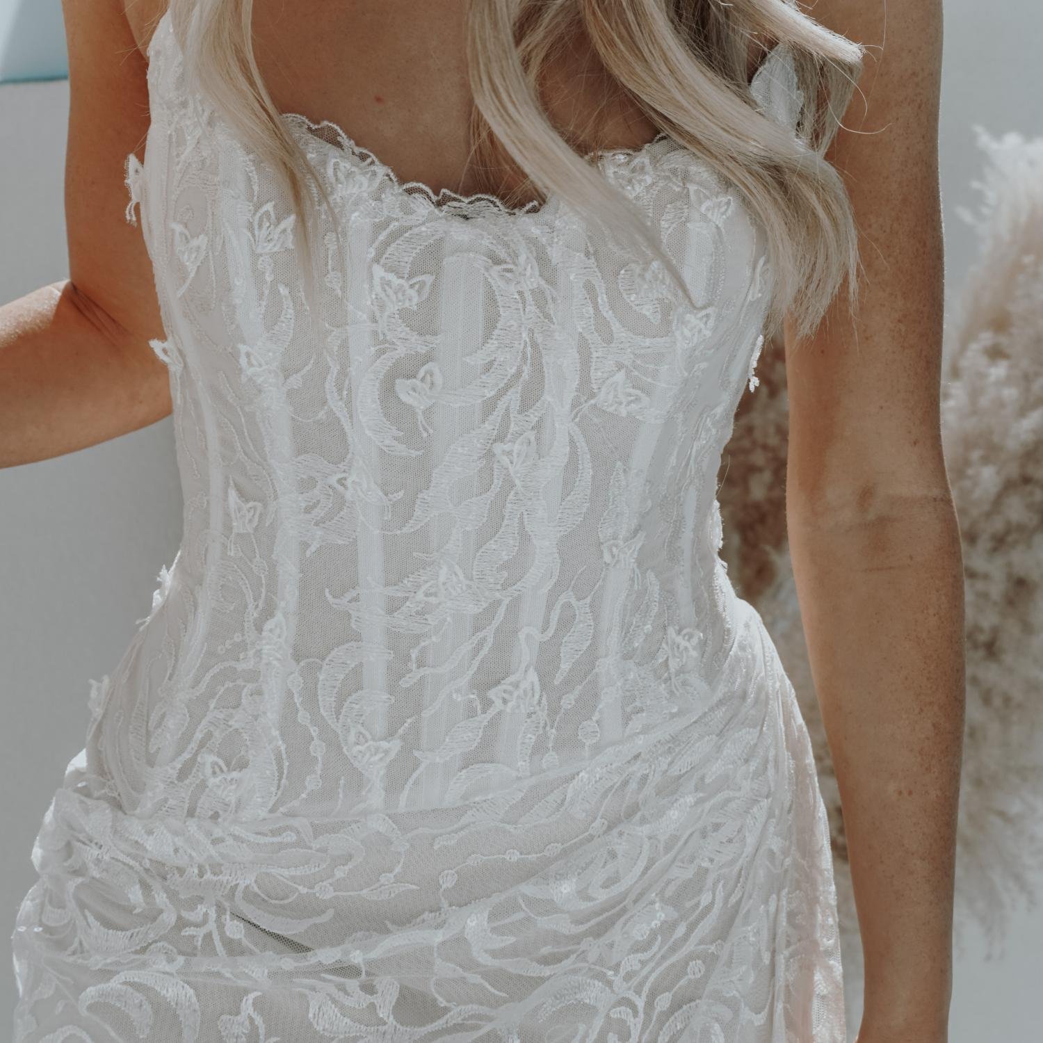 Sunrise wedding dress by Rachel Rose Bridal 