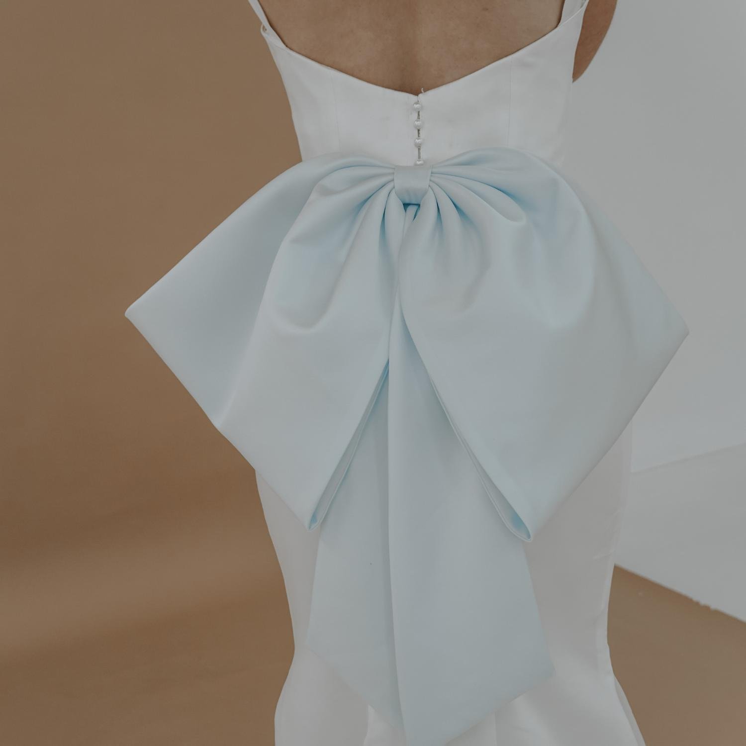 Something Blue wedding dress by Rachel Rose Bridal 