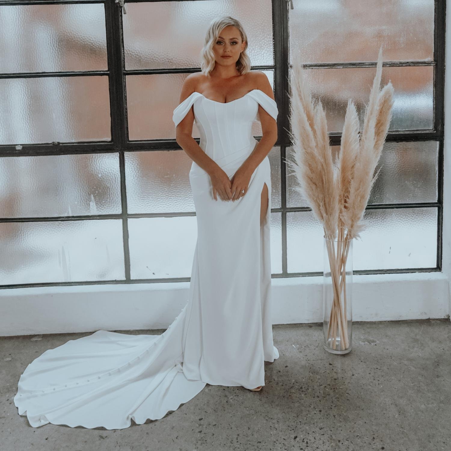 Clarity wedding dress by Rachel Rose Bridal 