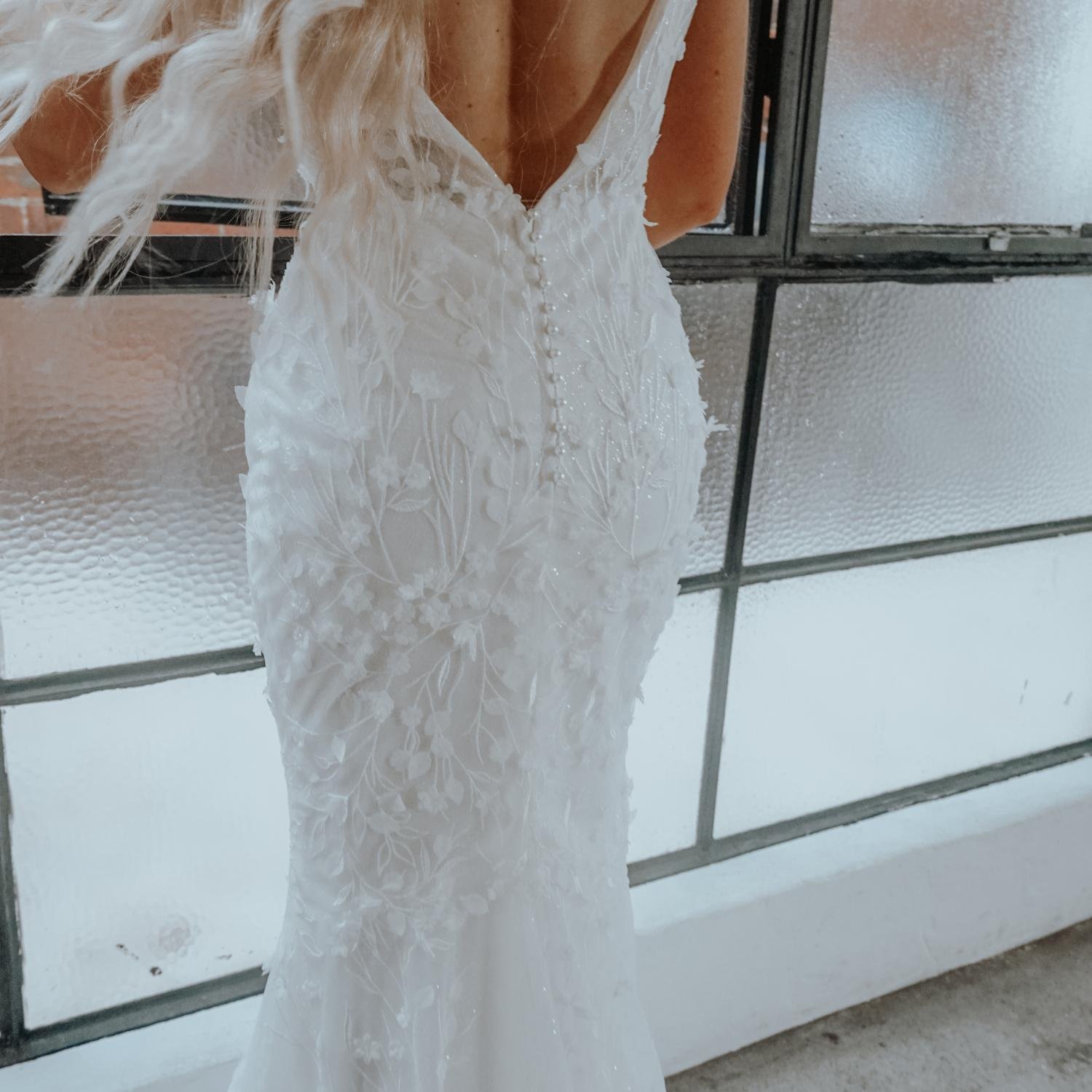 Petal wedding dress by Rachel Rose Bridal 