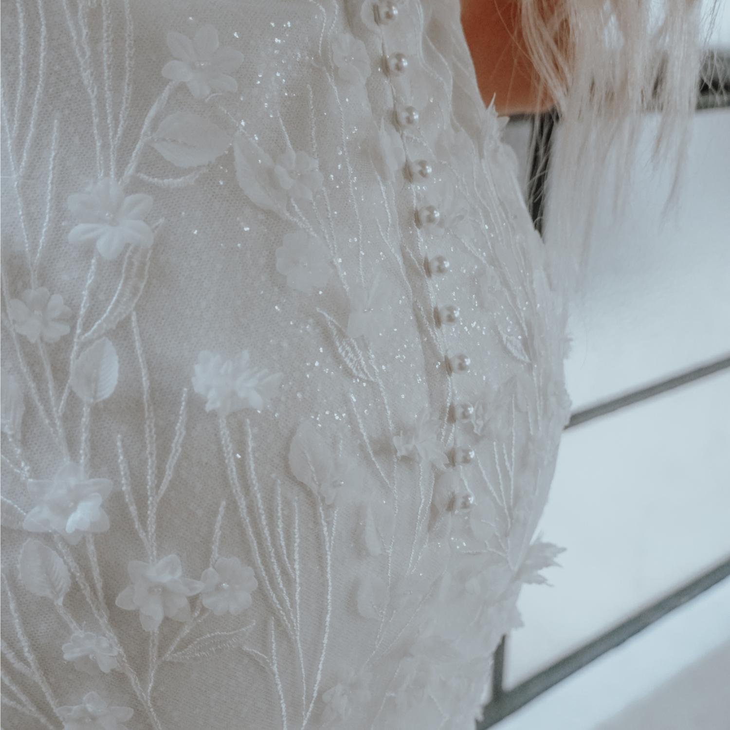Petal wedding dress by Rachel Rose Bridal 