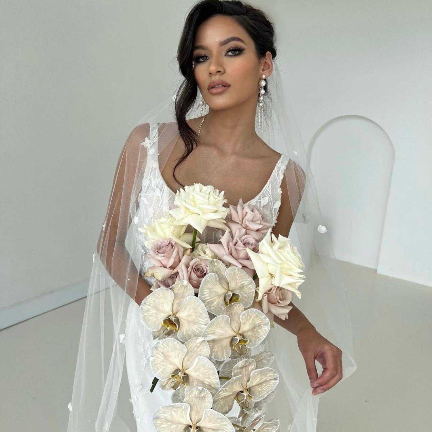 Petal wedding dress by Rachel Rose Bridal 