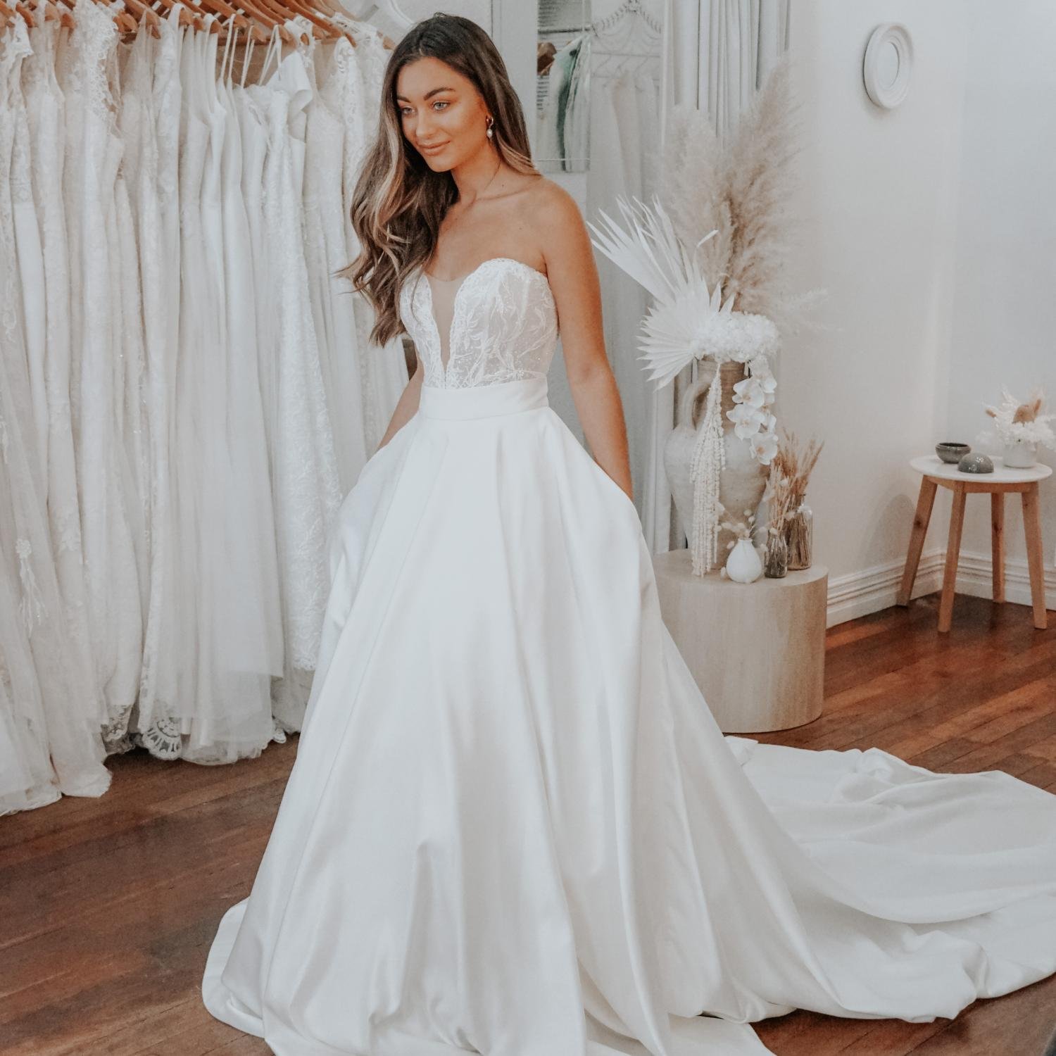 Angel wedding dress by Rachel Rose Bridal 