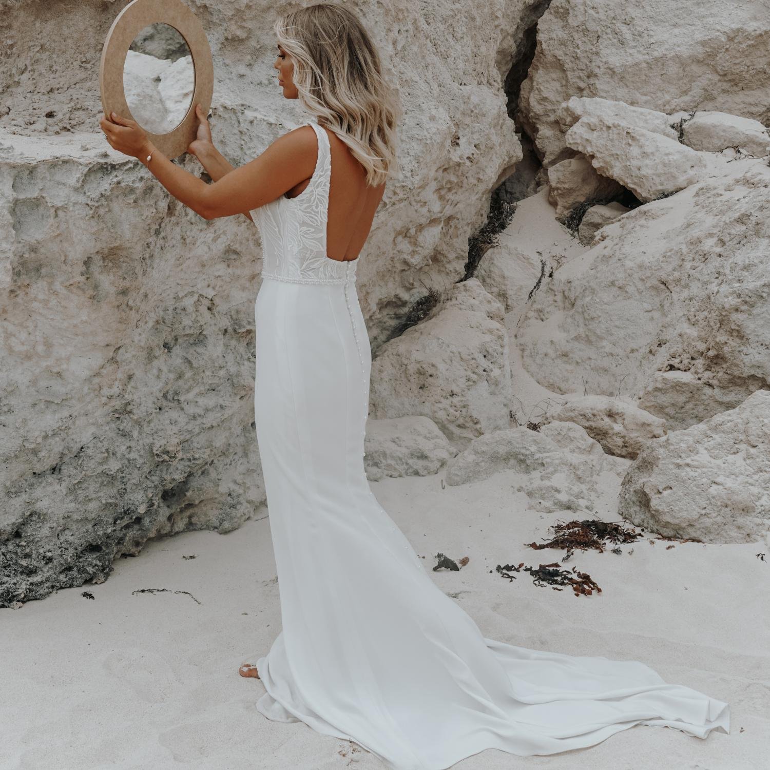 Forrest Pearl wedding dress by Rachel Rose Bridal 