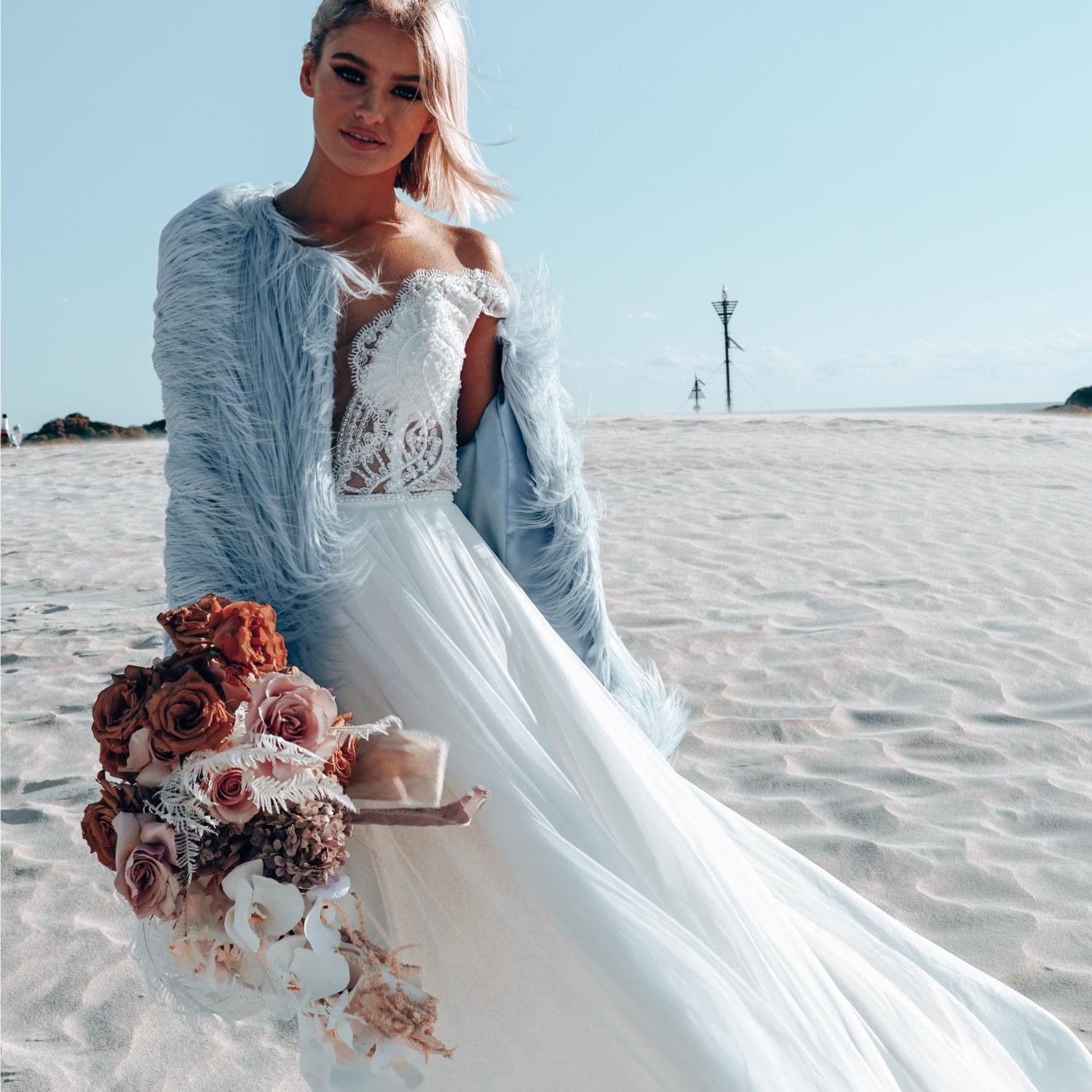 Breeze wedding dress by Rachel Rose Bridal 