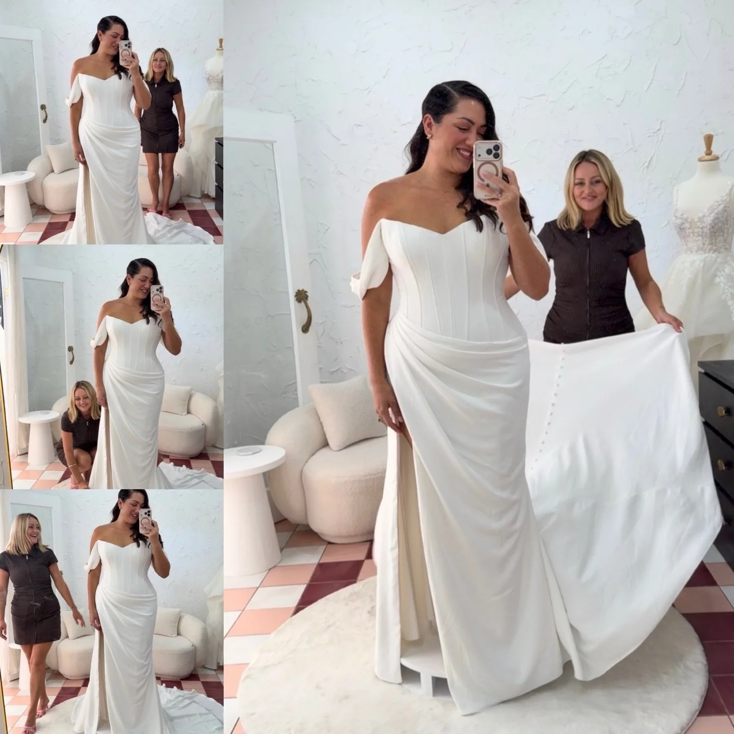 @thetilerswife_celebrant experiencing @rachelrosebridal ✨🤍🪞