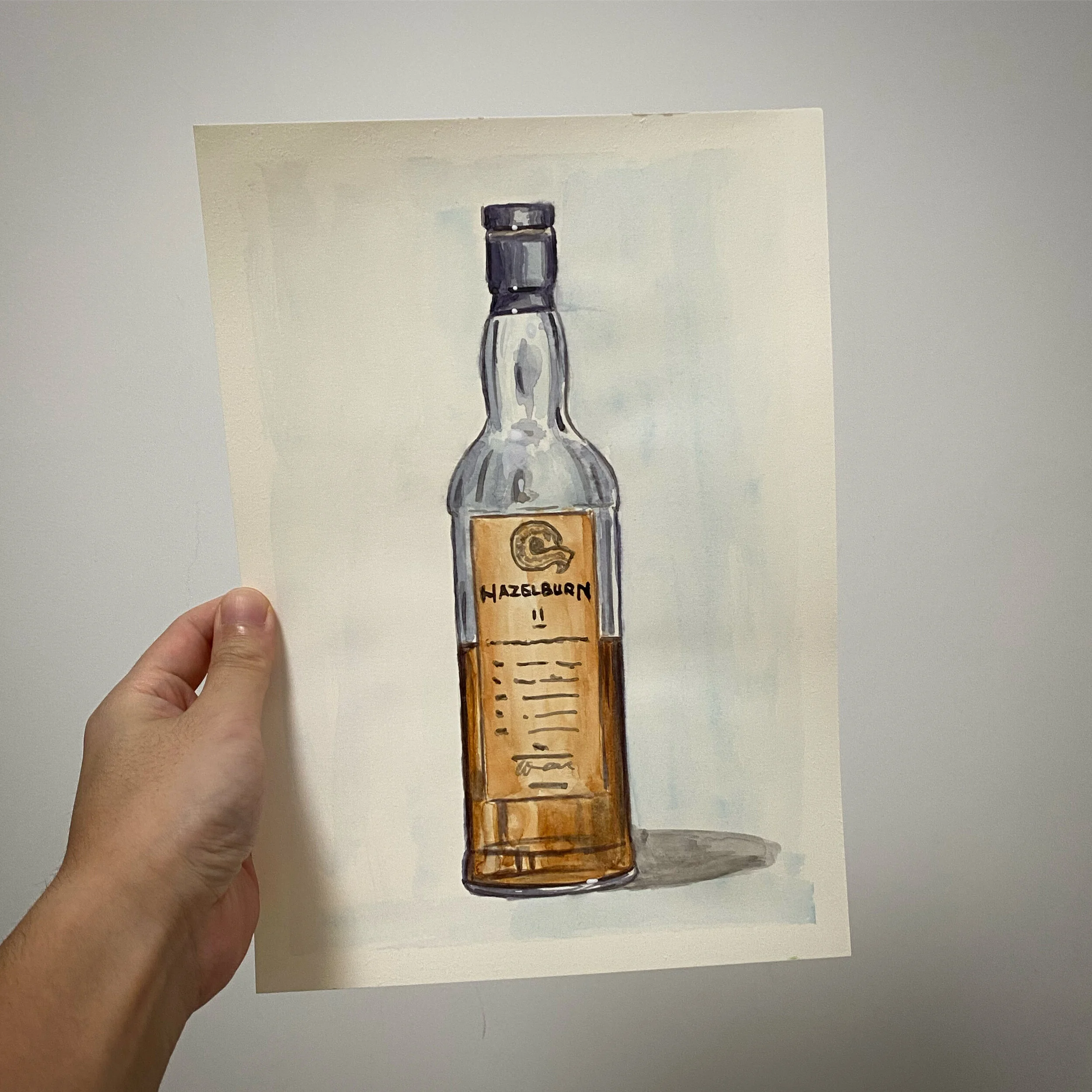 Hazelburn 11YO - Springbank Society Bottle - Original Watercolor