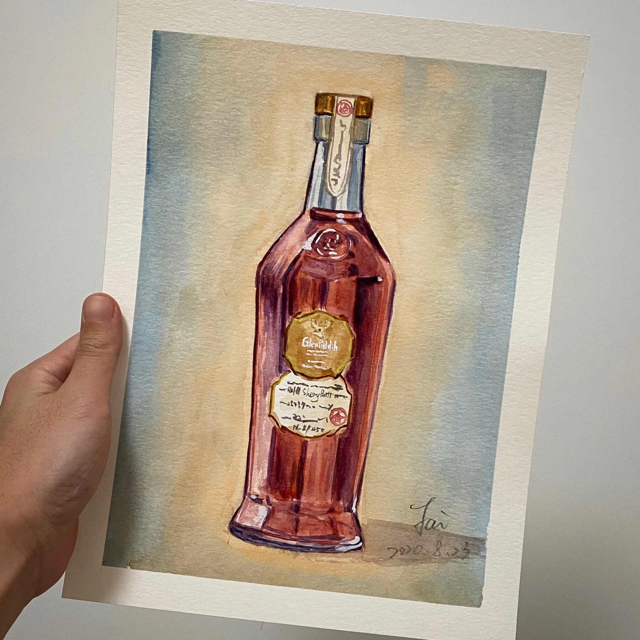 Glenfiddich - Sherry Cask - Distillery Limited Edition - Watercolor