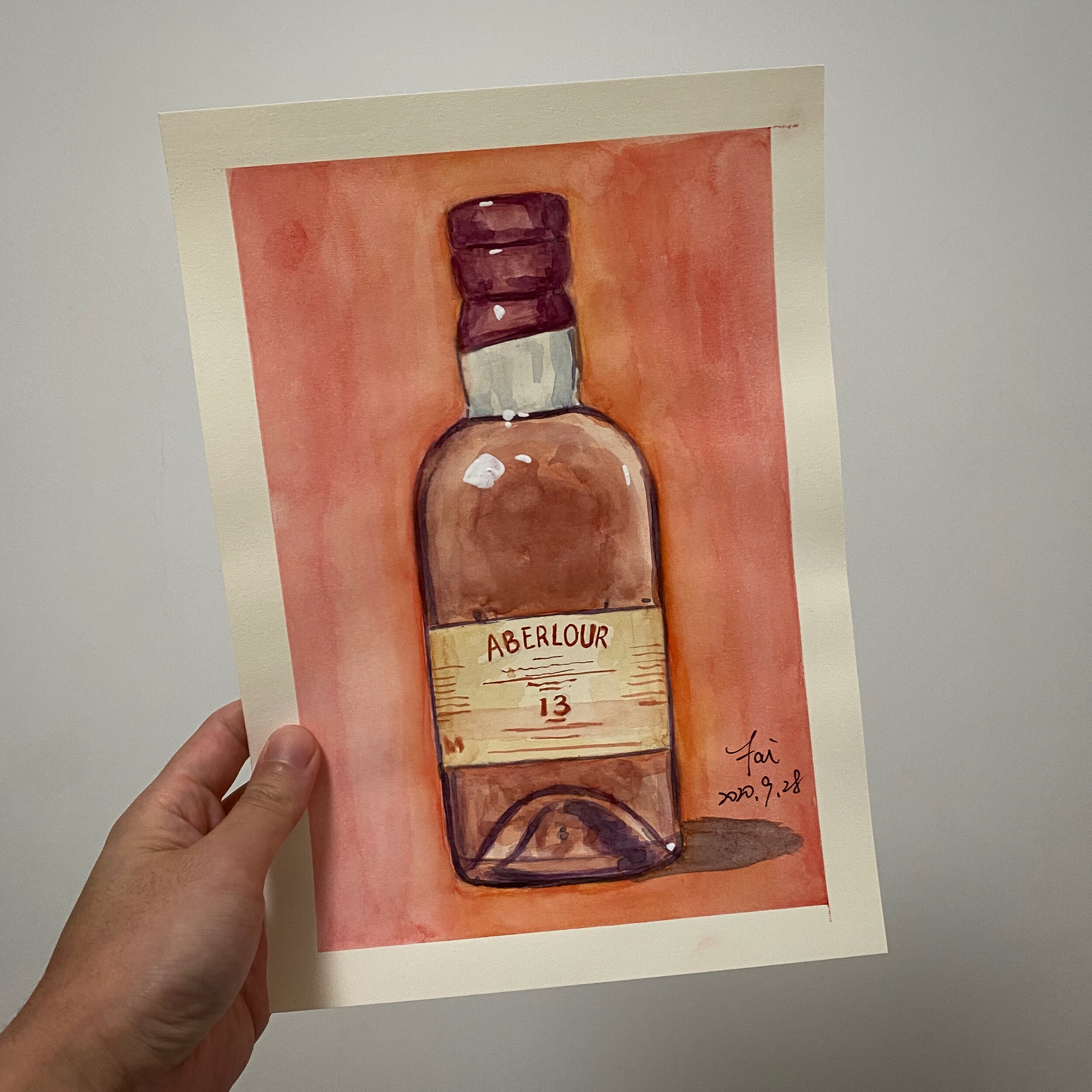 Aberlour - 13YO Single Sherry Cask - Original Watercolor