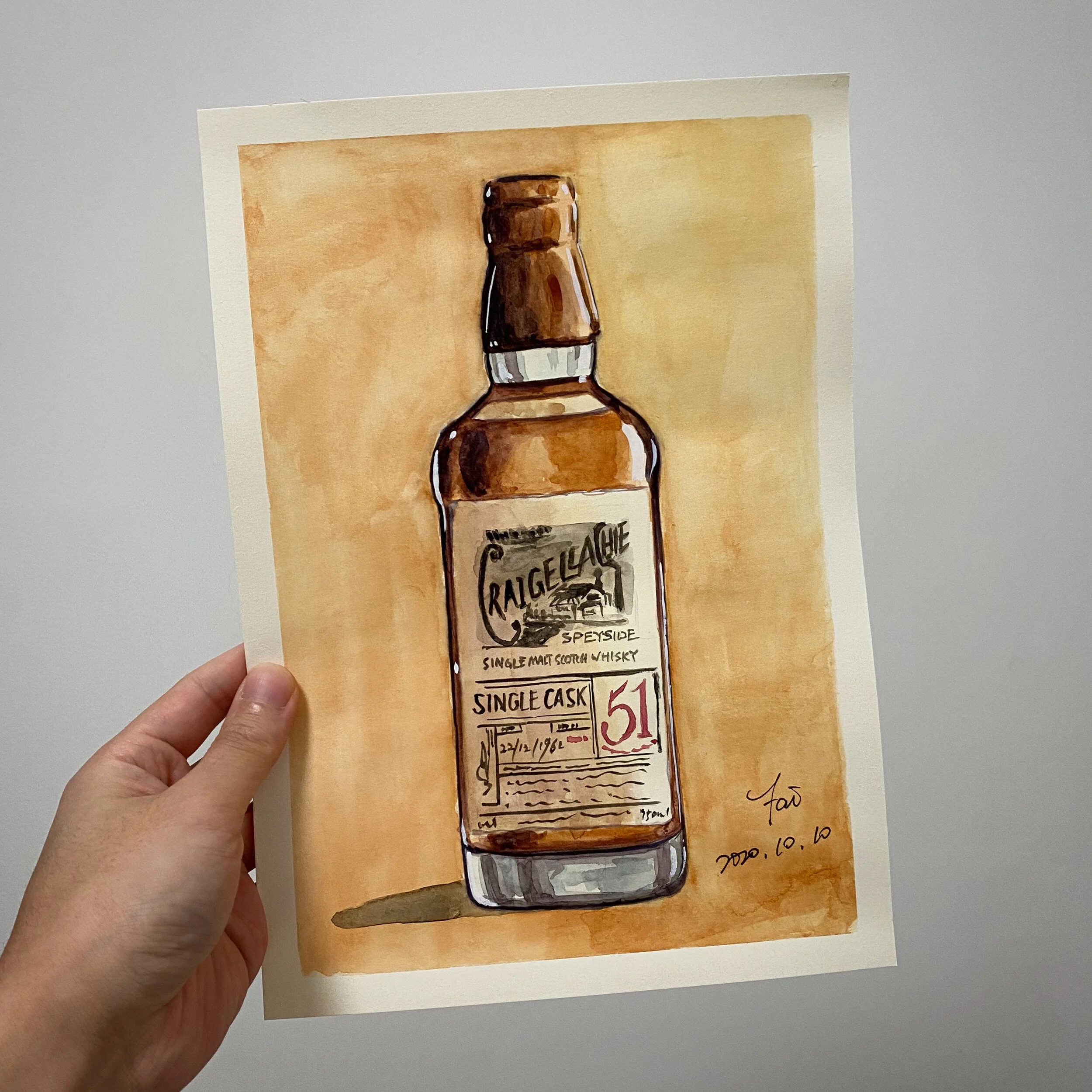 Craigellachie - 51YO Single Cask - Original Watercolor