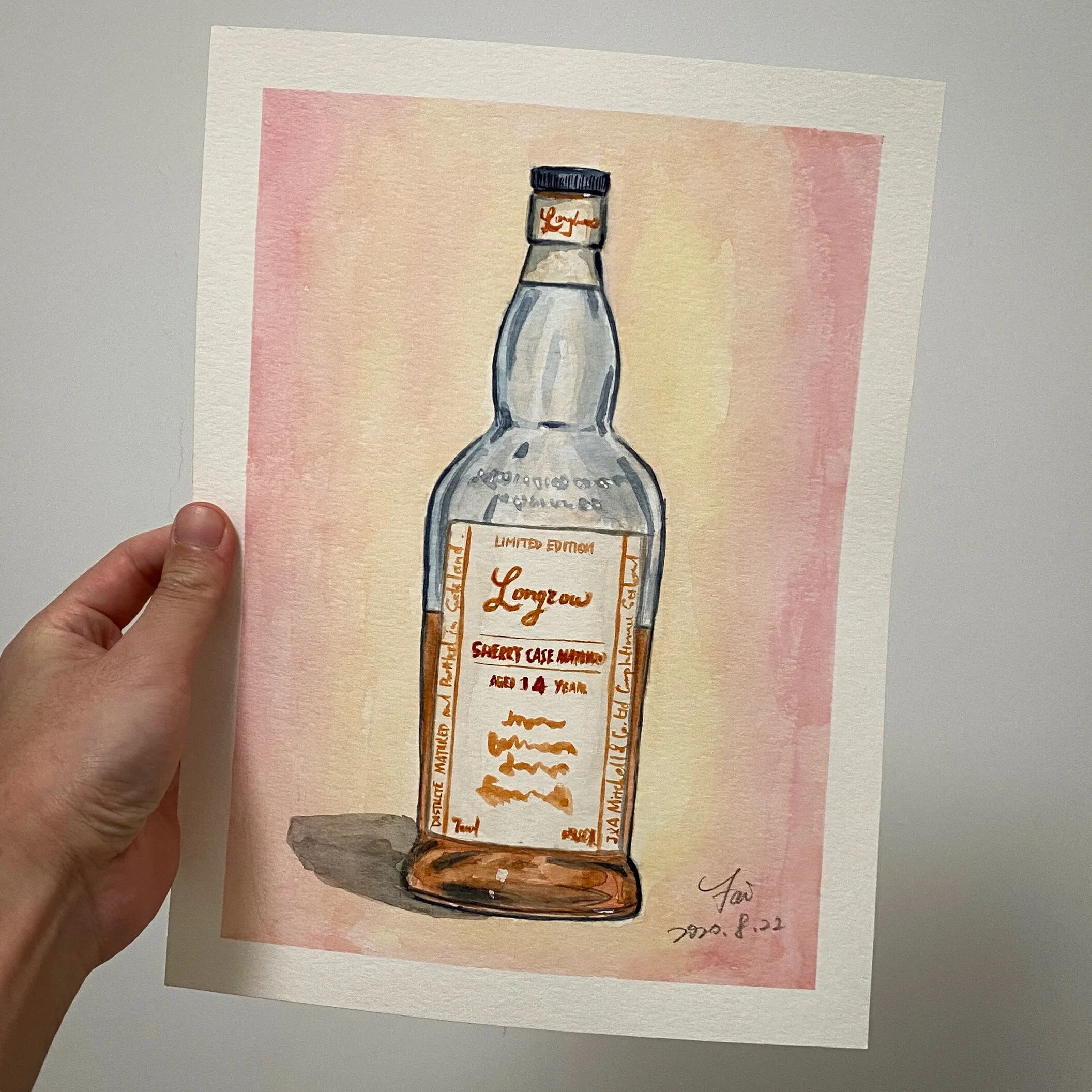 Longrow - 14YO Sherry Cask - Original Watercolor