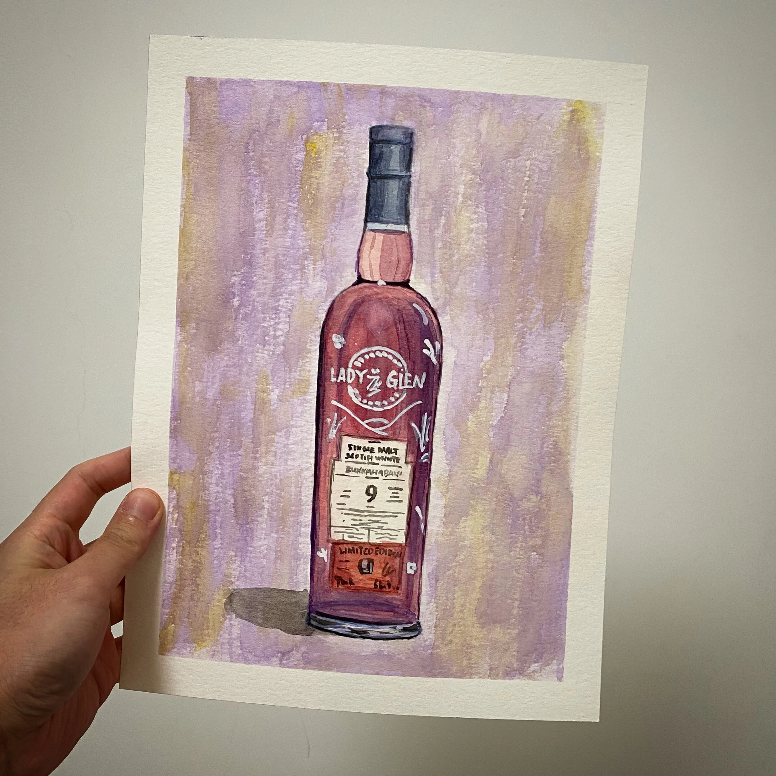 Bunnahabhain - 9YO - Sherry Cask - the Lady of the Glen - Original Watercolor