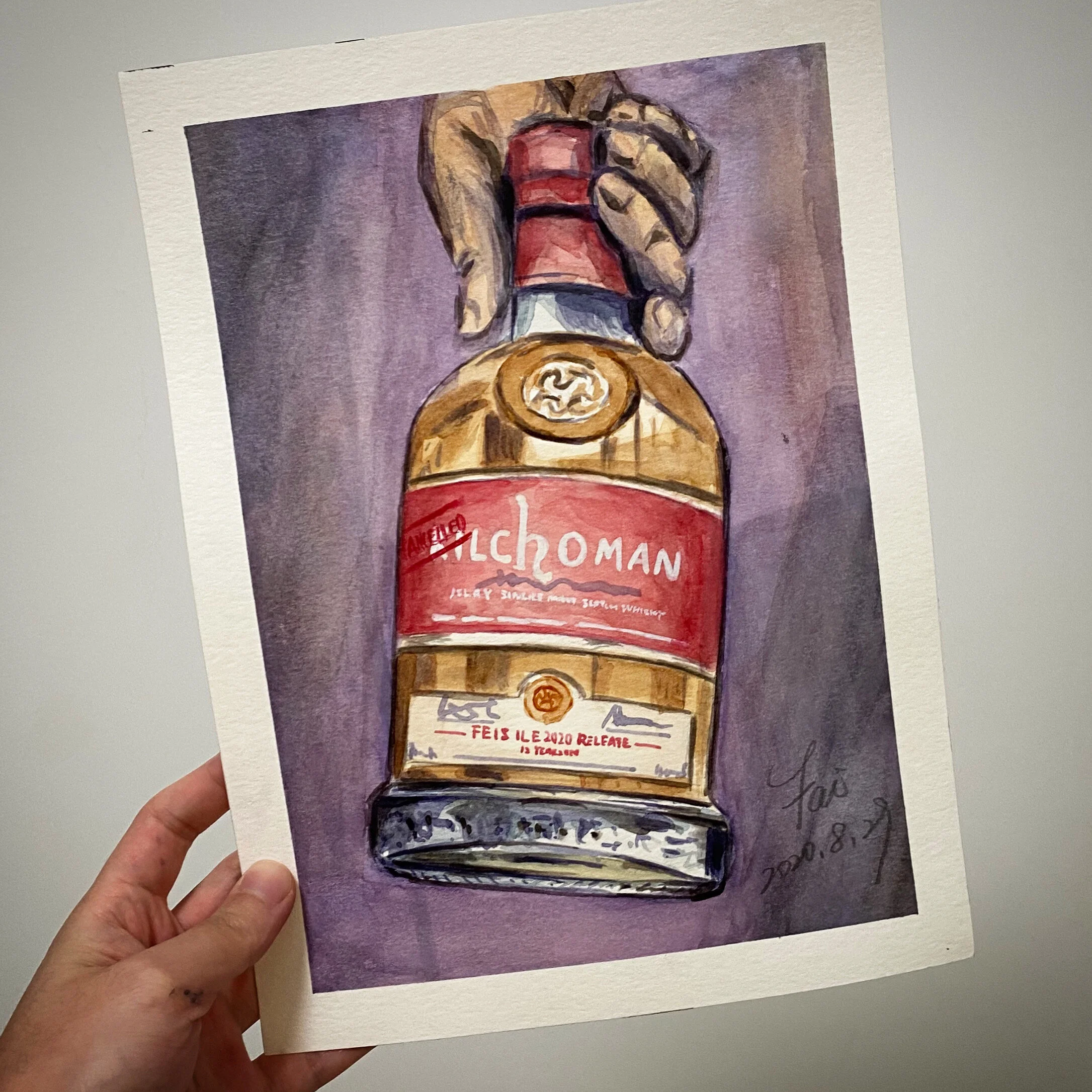 Kilchoman 2020 Feis Ile - Original Watercolor
