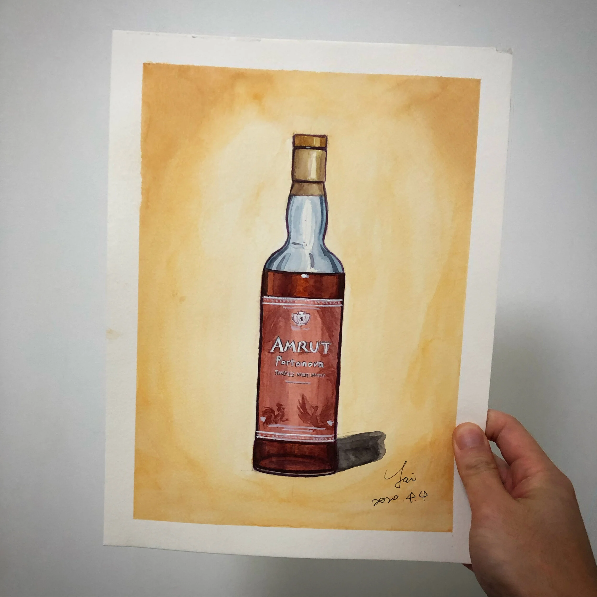 Amrut Portonova - Sherry - Original Watercolor