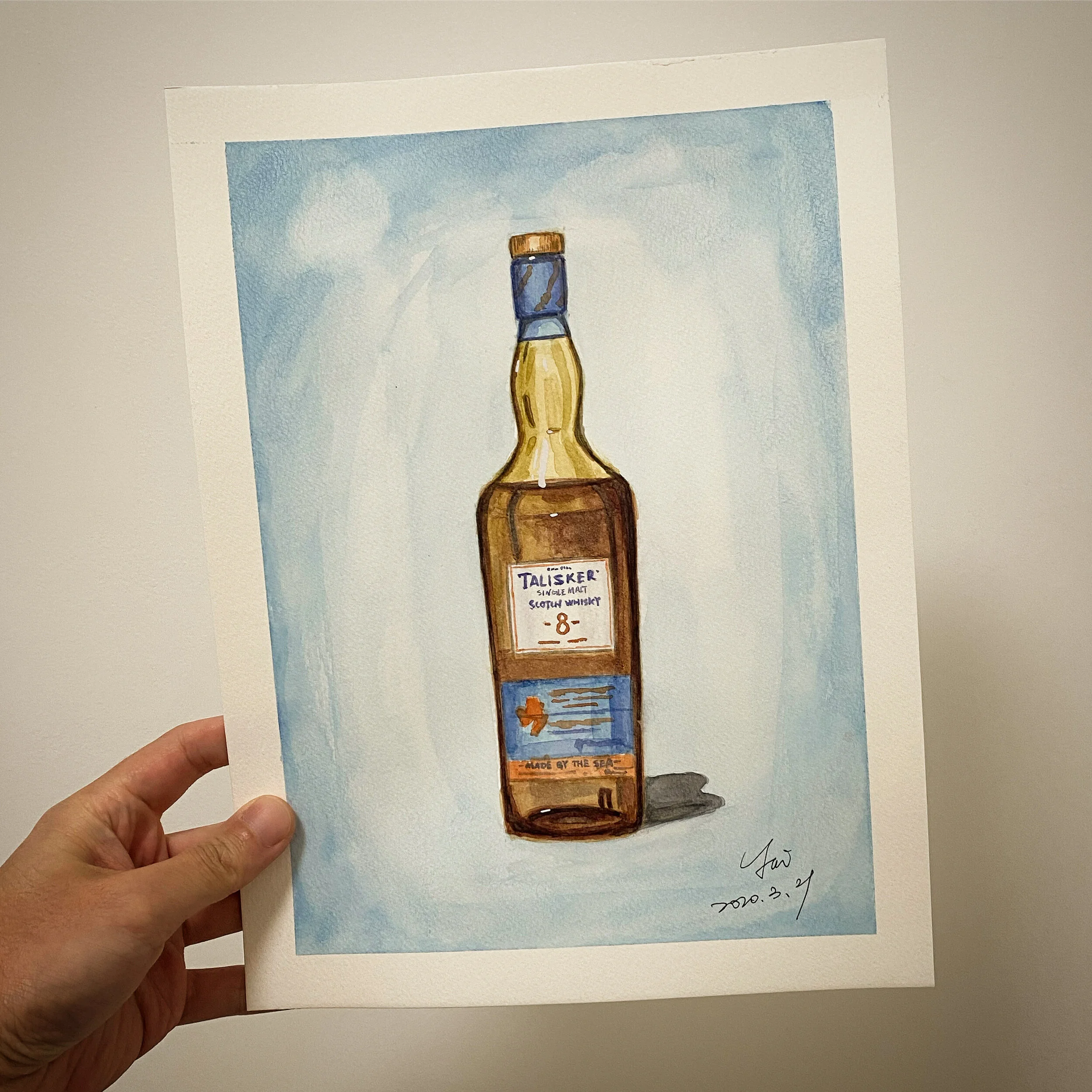 Talisker 8YO - 2018 Special Edition - Original Watercolor