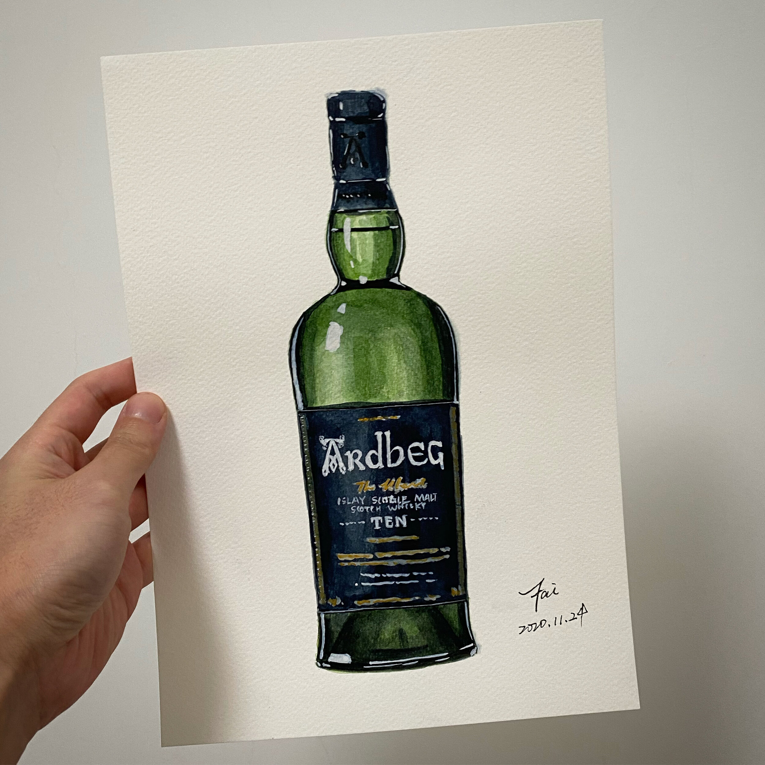 Ardbeg - 10YO - Original watercolor