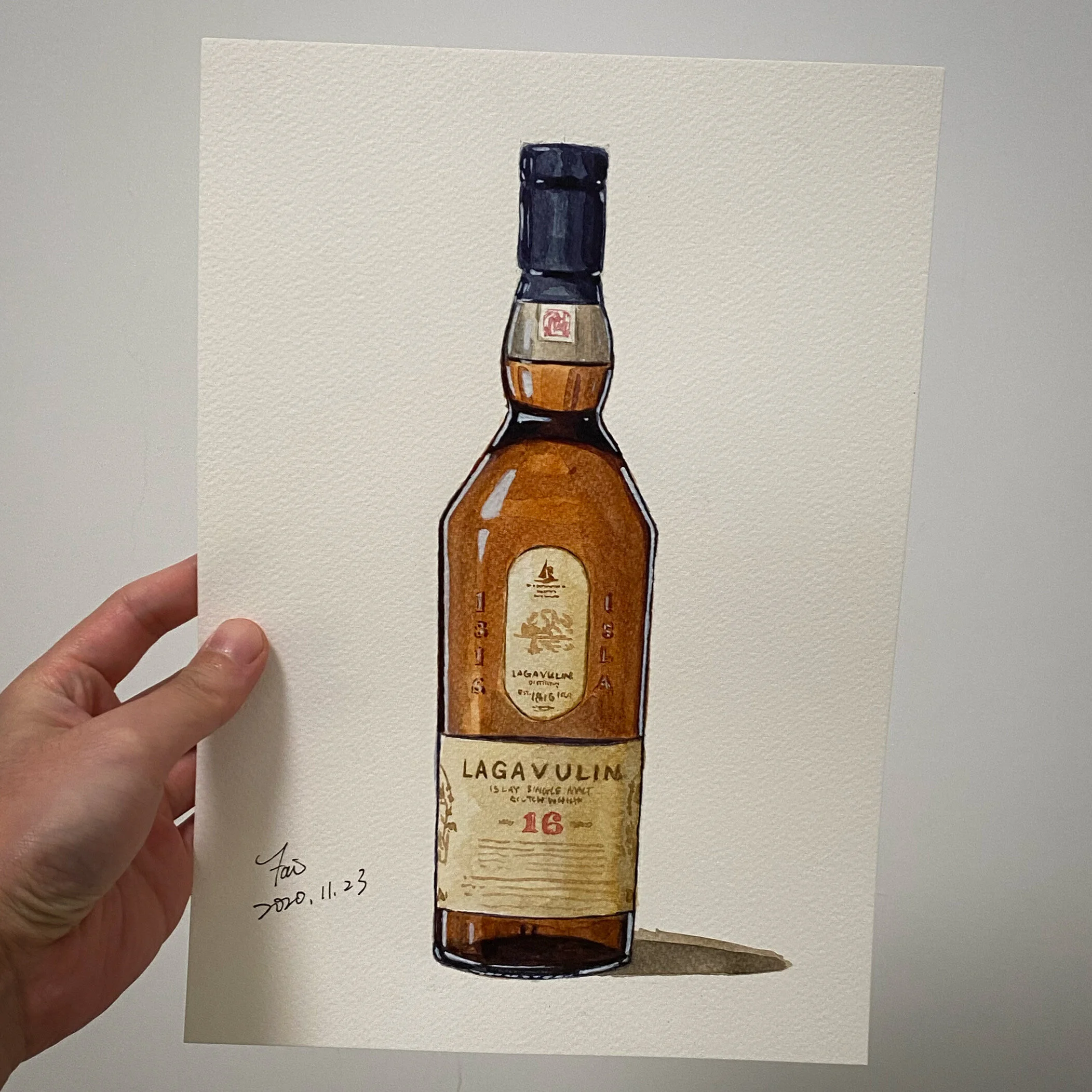 Lagavulin 16YO - Original Watercolor