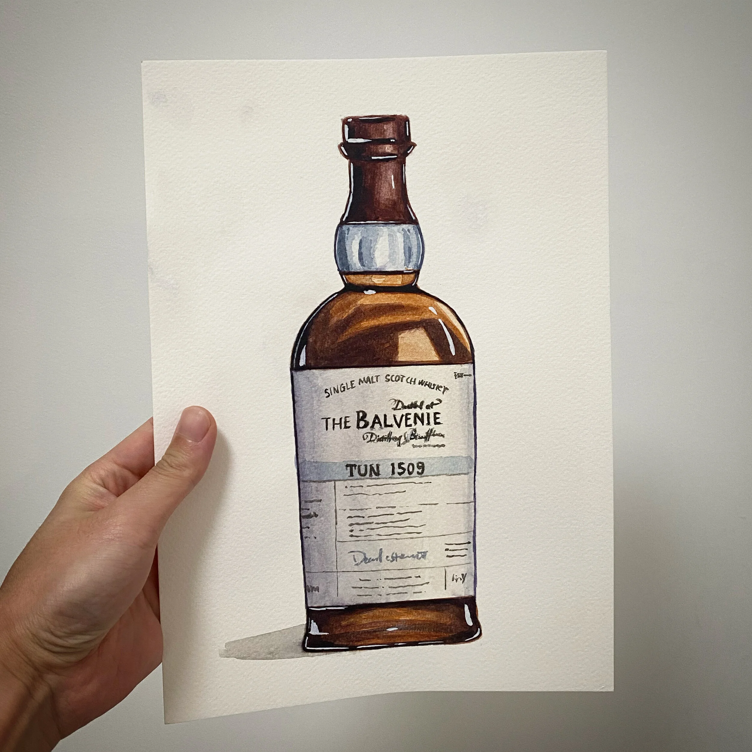 Balvenie Tun 1509 - Original Watercolor Painting