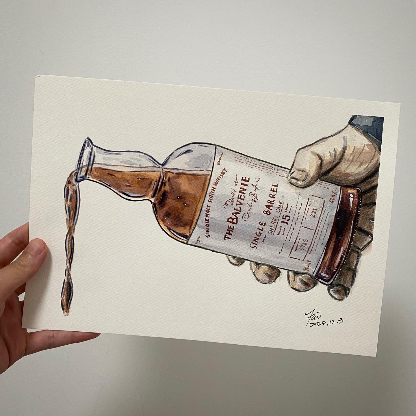 Balvenie 15YO Sherry Cask - Original Watercolor