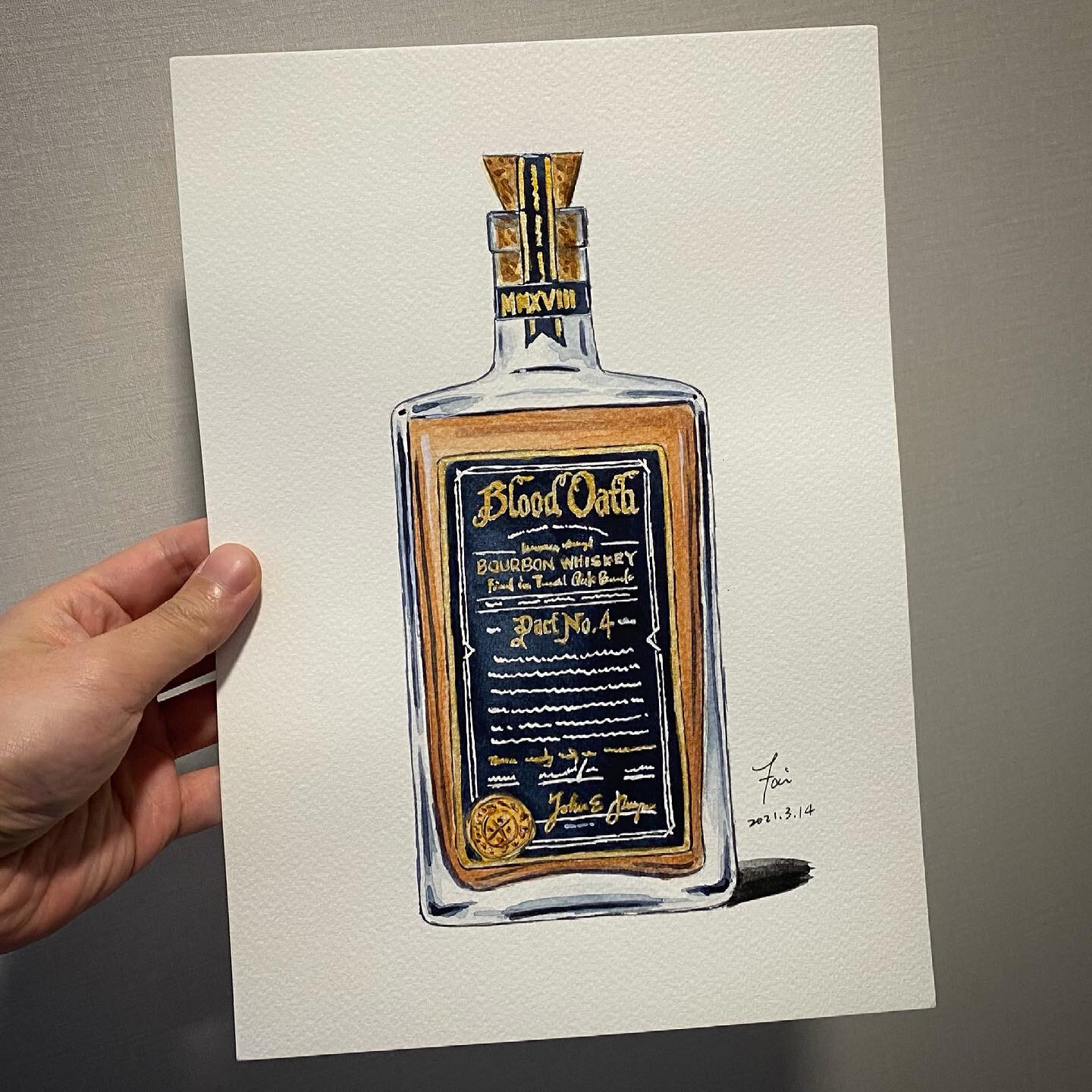 Blood Oath Part No.4 - Original Watercolor Painting