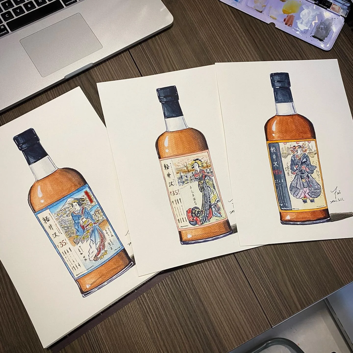 #whisky #karuizawa #whiskypainting #whiskylover #whiskyporn #japanesewhisky #whiskygram #geishawhisky #ウイスキー #ウイスキー愛好家 #ウイスキー好きな人と繋がりたい #ウイスキーバー #軽井沢ウイスキー #芸者 #威士忌 #威士忌酒 #日本威士忌 #威士忌酒吧 #watercolor #painting #水彩 #aukingfai