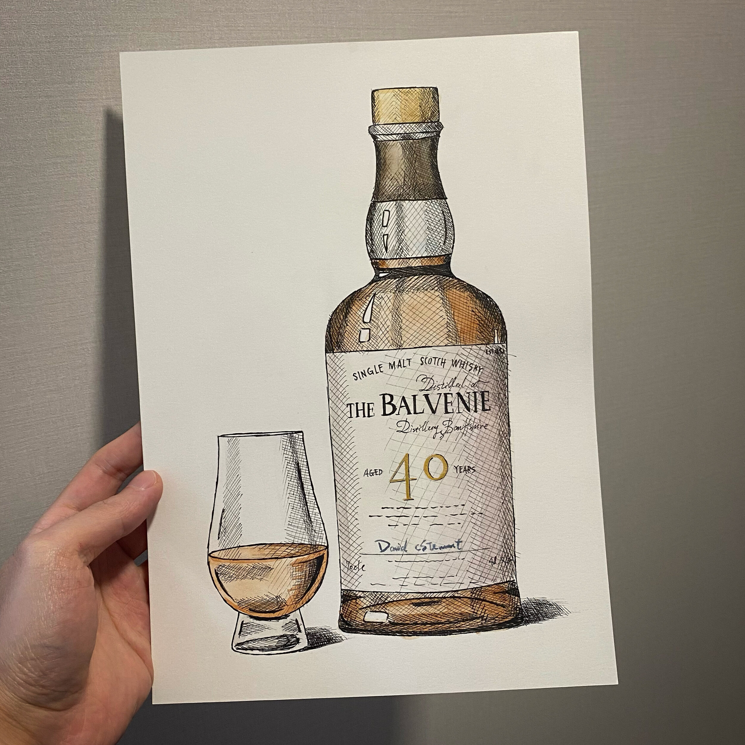 Balvenie 40YO - Original Painting