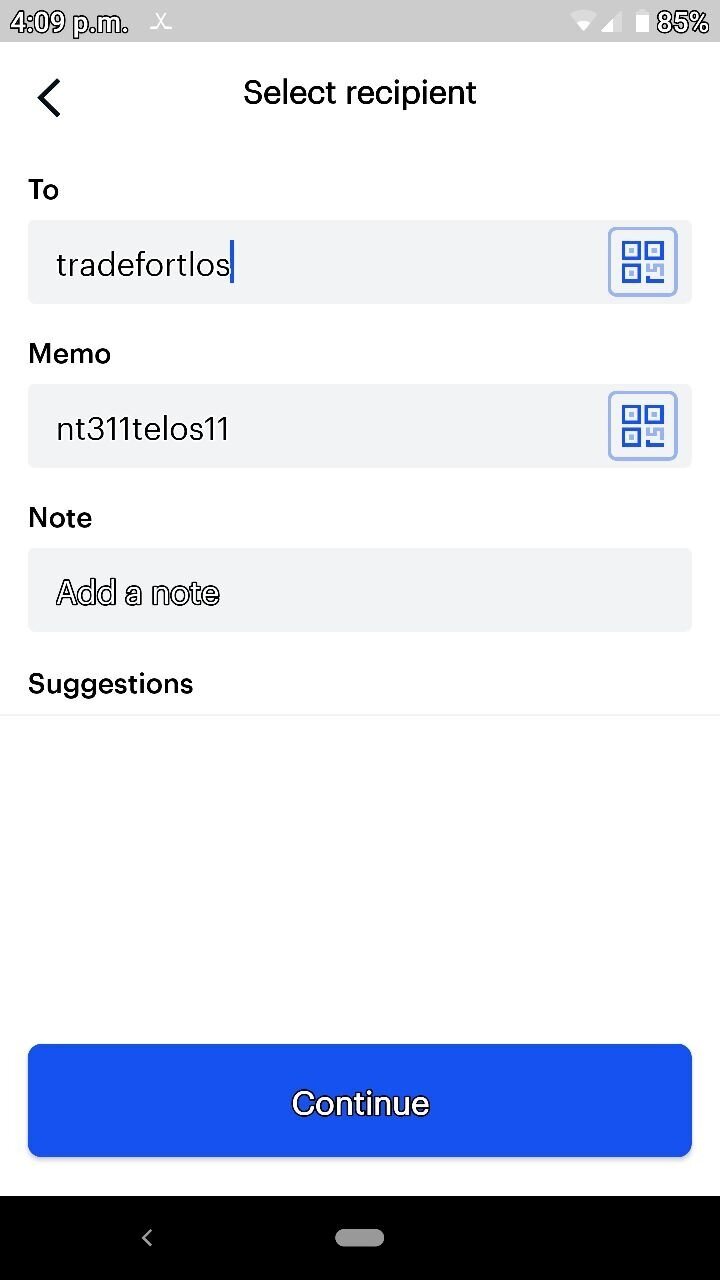 In the above example the Telos account receiving the 2.037 worth of EOS in TLOS is nt311telos11