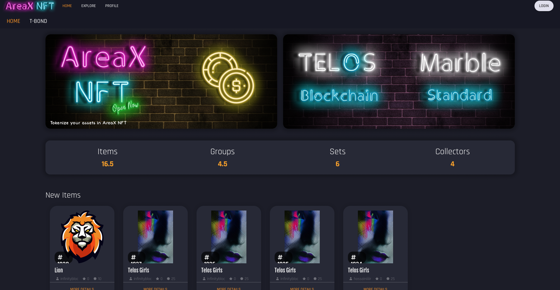 AreaX NFT will be the first sale platform for T-Bonds.
