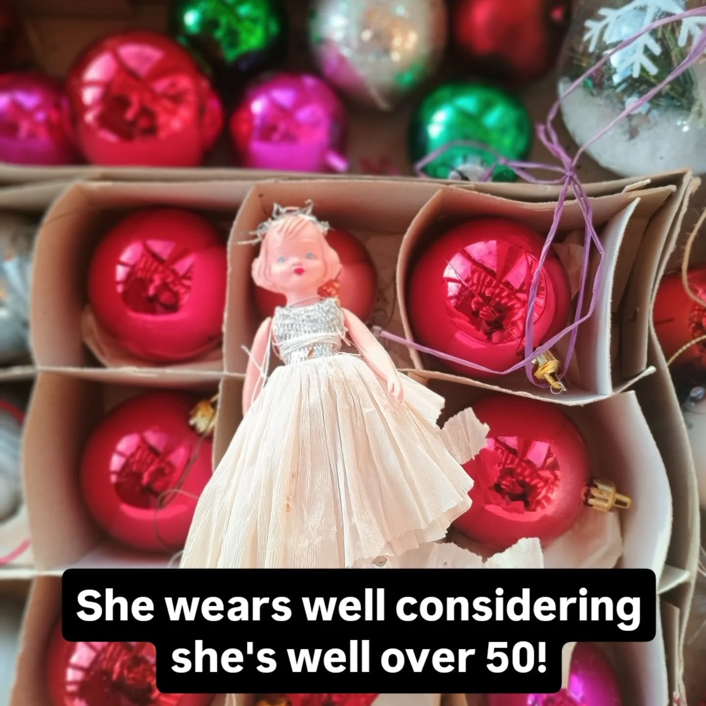 How is it Christmas decs time again?  The box bears both my granny's and my dad's handwriting, which I always find moving, gives me a sense of tradition and continuity