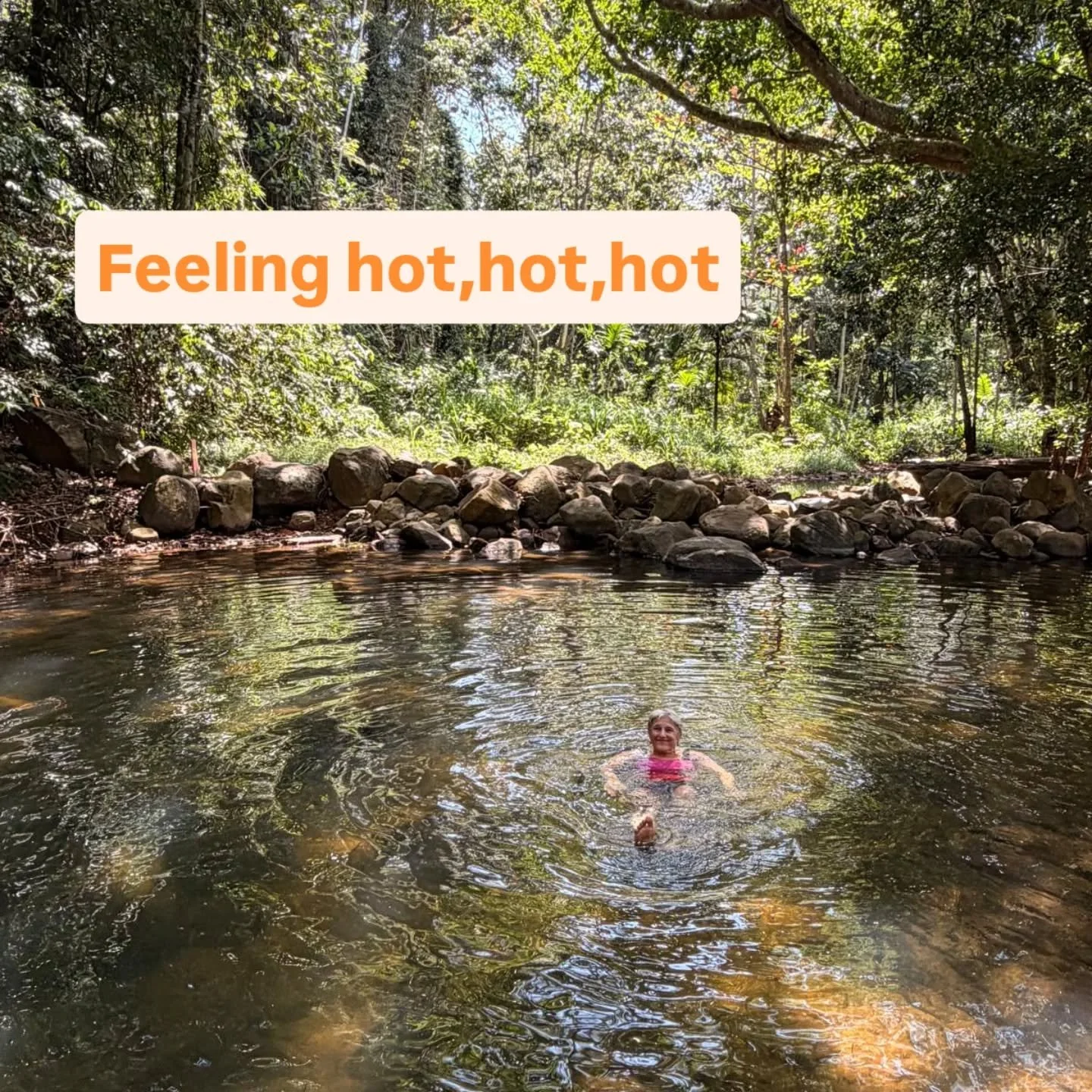 Walked through a cinnamon and tea plantation to find this glorious spot. Temp nearly 30&deg;, river so welcome. 
Made me think of @camp_plas and the beautiful river vyrnwy
