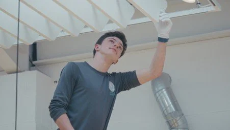 reduce office noise with ceiling absorbers