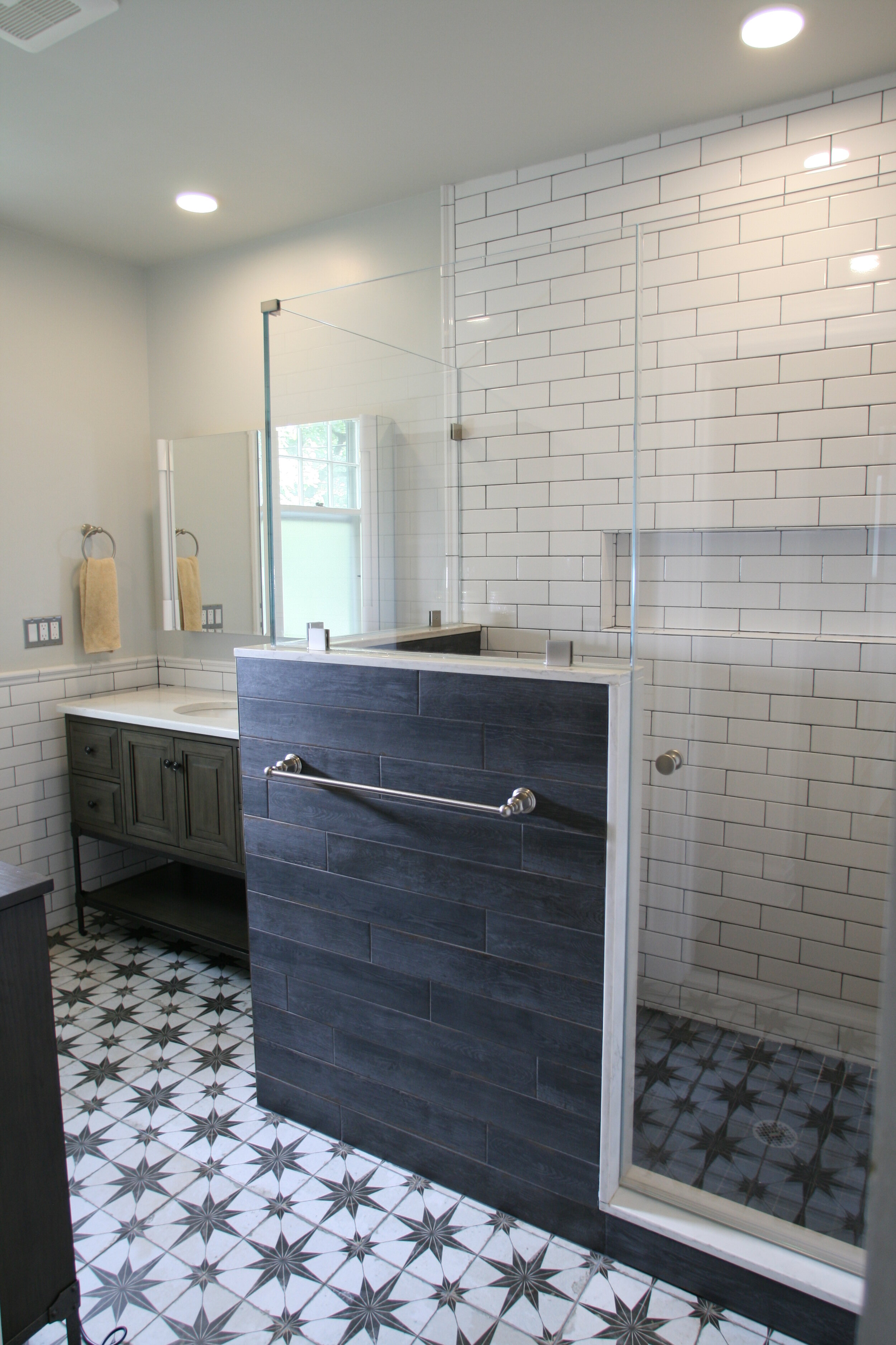 White Subway Tile Bathroom Remodel Example - Interior Designer in Glenridge NJ by LM Interior Design (1).JPG