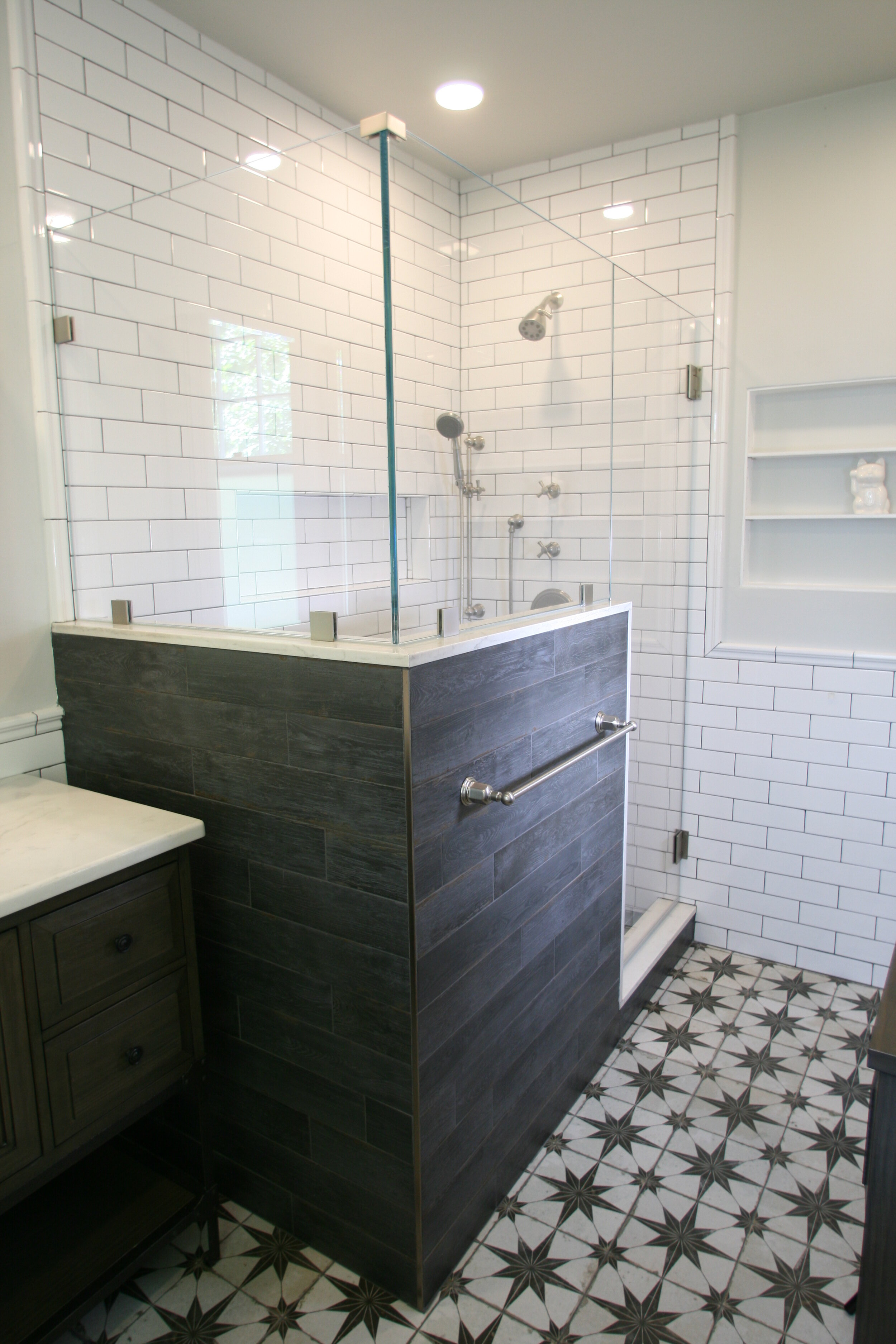 White Subway Tile Bathroom Remodel Example - Interior Designer in Glenridge NJ by LM Interior Design (2).JPG