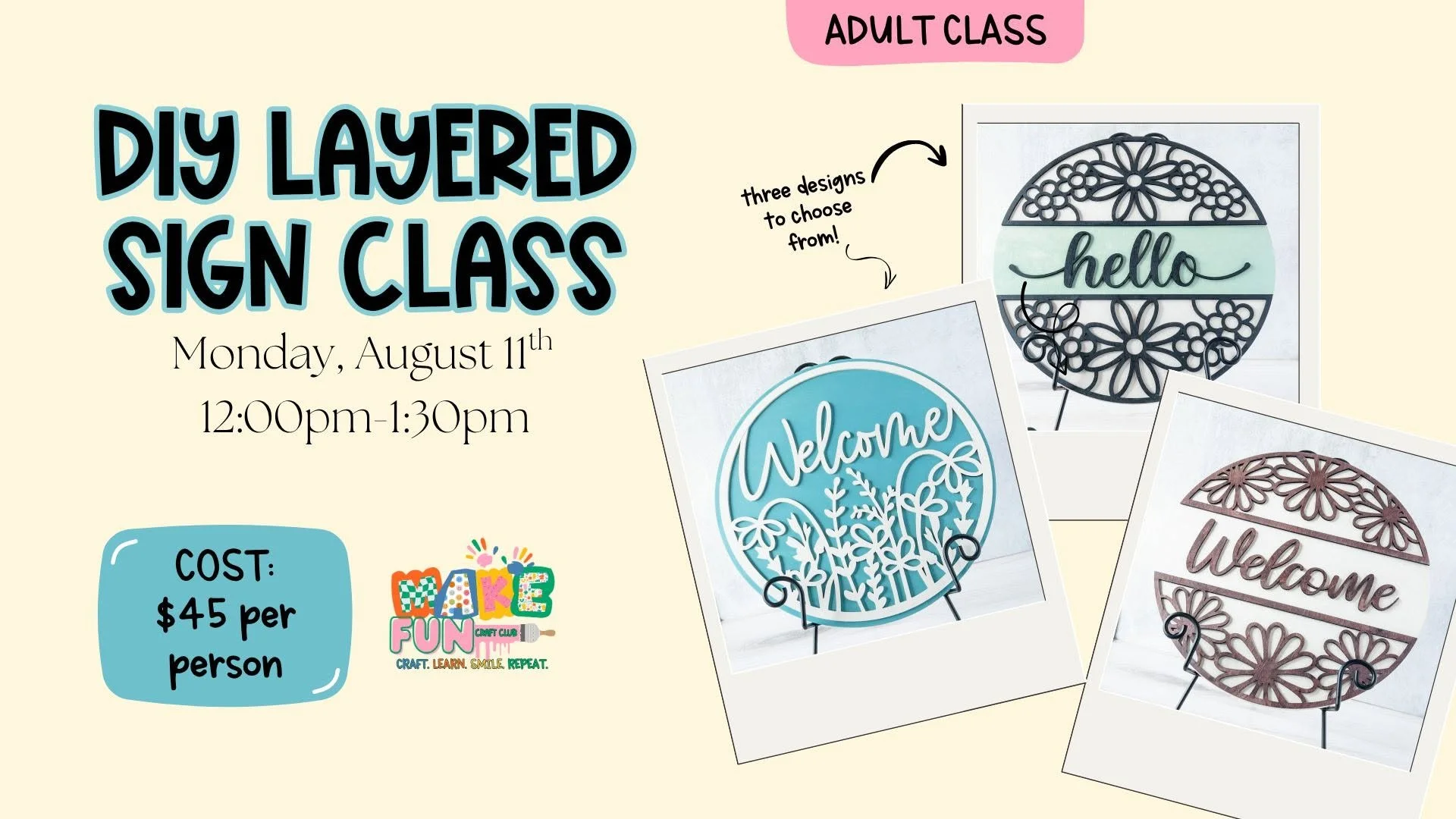 DIY Layered Sign Class