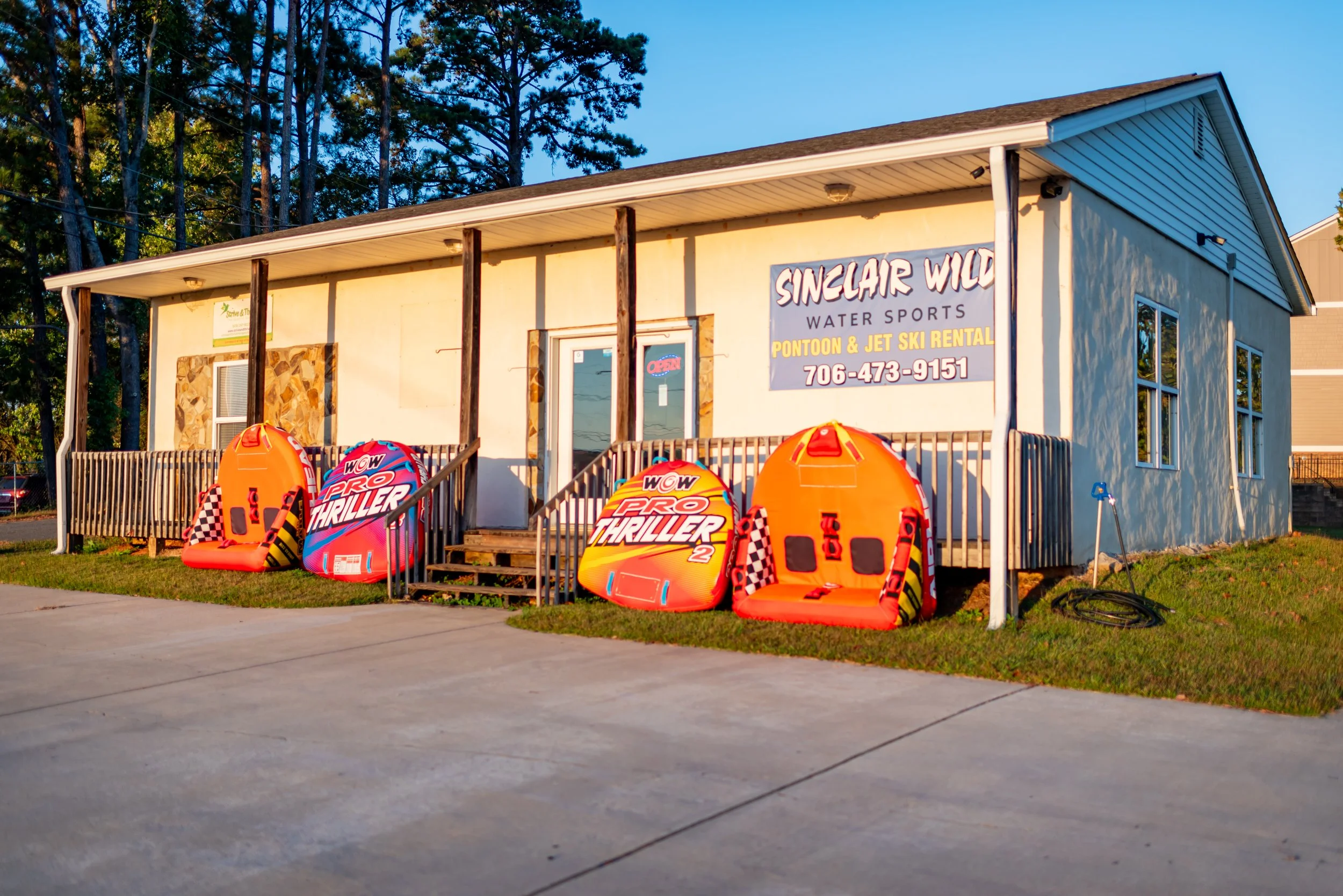 Front of the Sinclair Wild Watersports Store