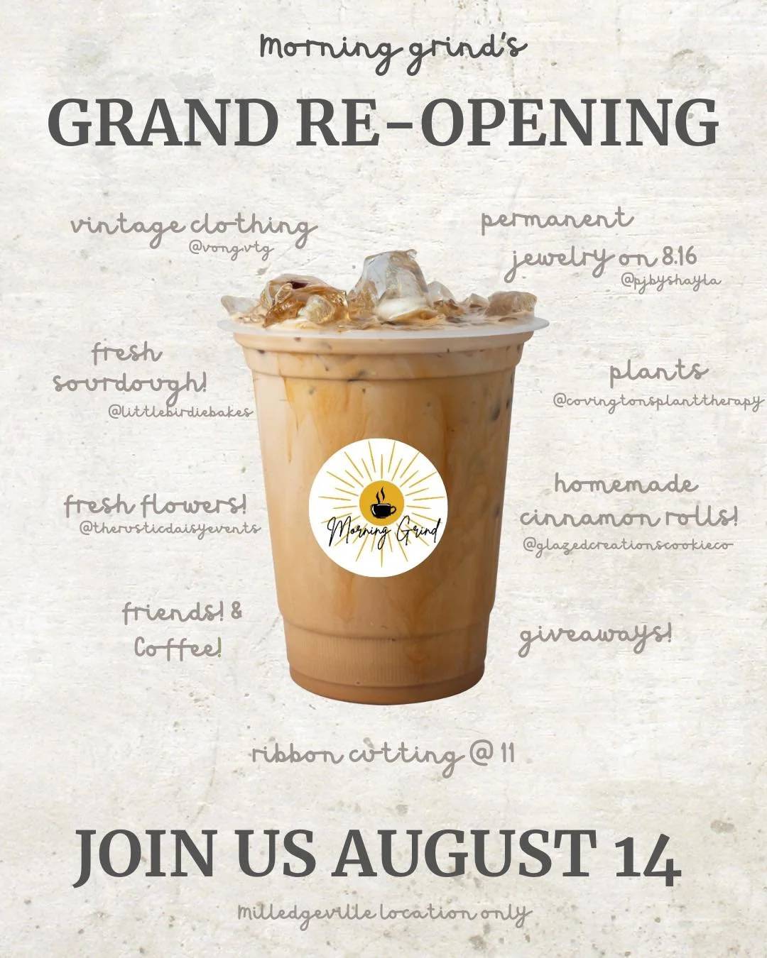 Morning Grind Grand Reopening