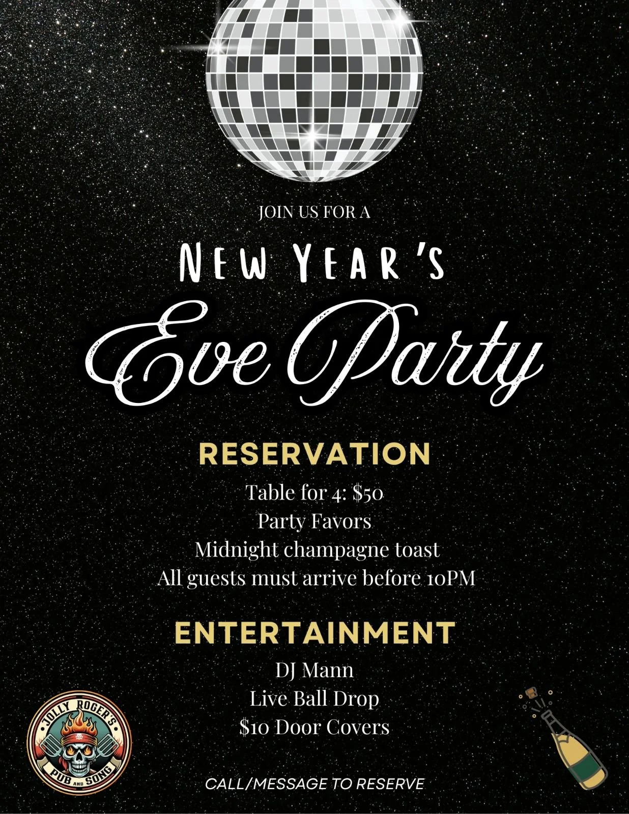 New Years Eve Bash with Dj Mann