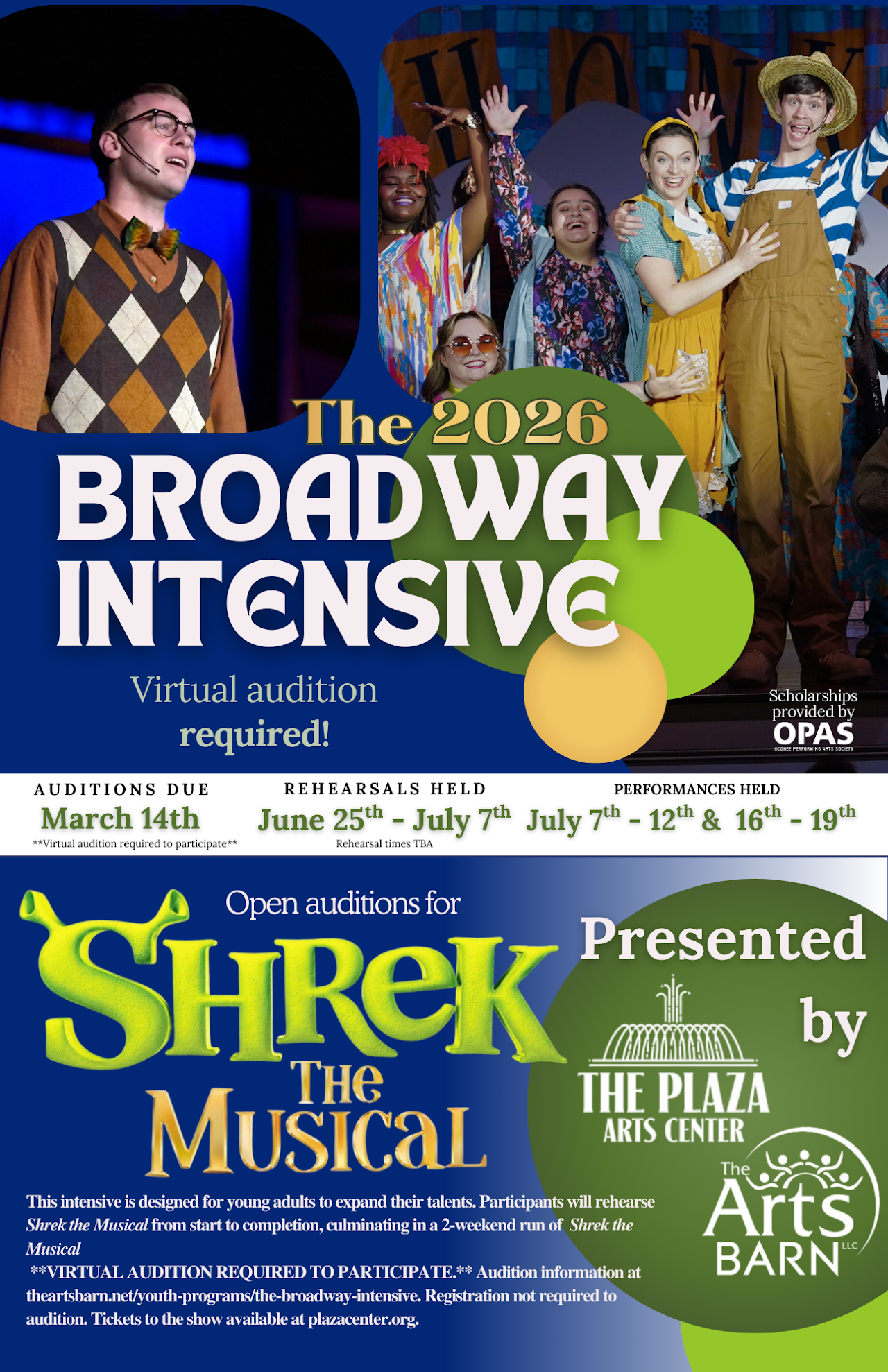 Shrek The Musical Auditions