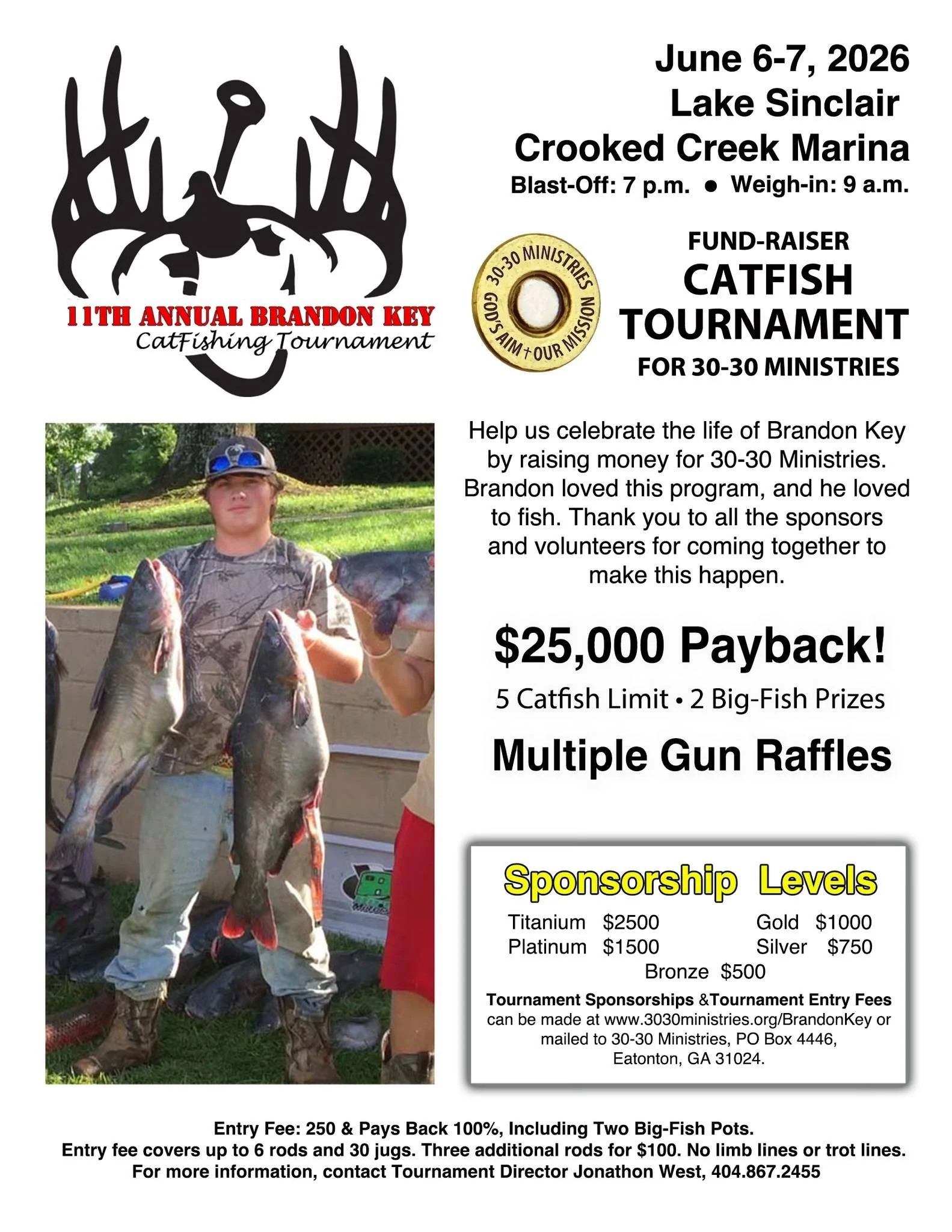 11th Annual Brandon Key Catfishing Tournament