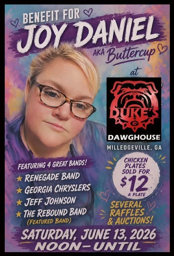 Benefit for Joy Daniel (“Buttercup”)