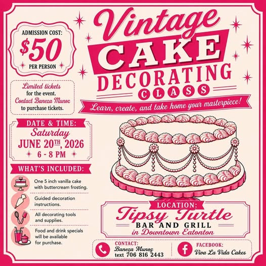 Vintage Cake Decorating Class