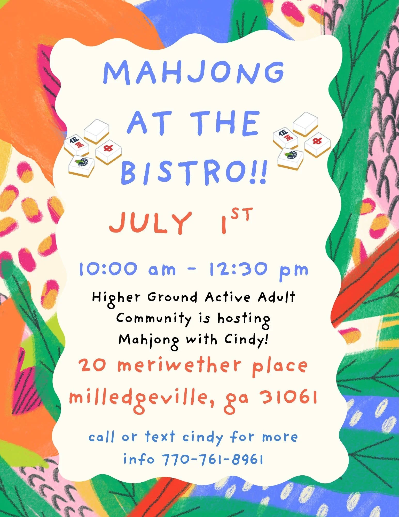 Mahjong at The Bistro 