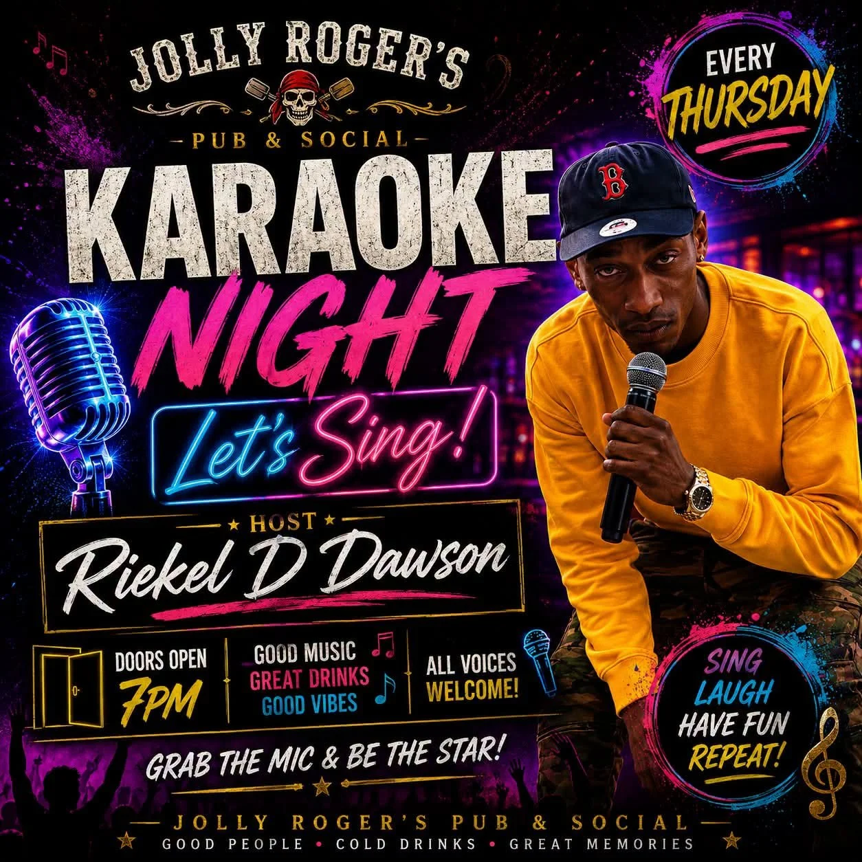 Karaoke Night at Jolly Roger’s 