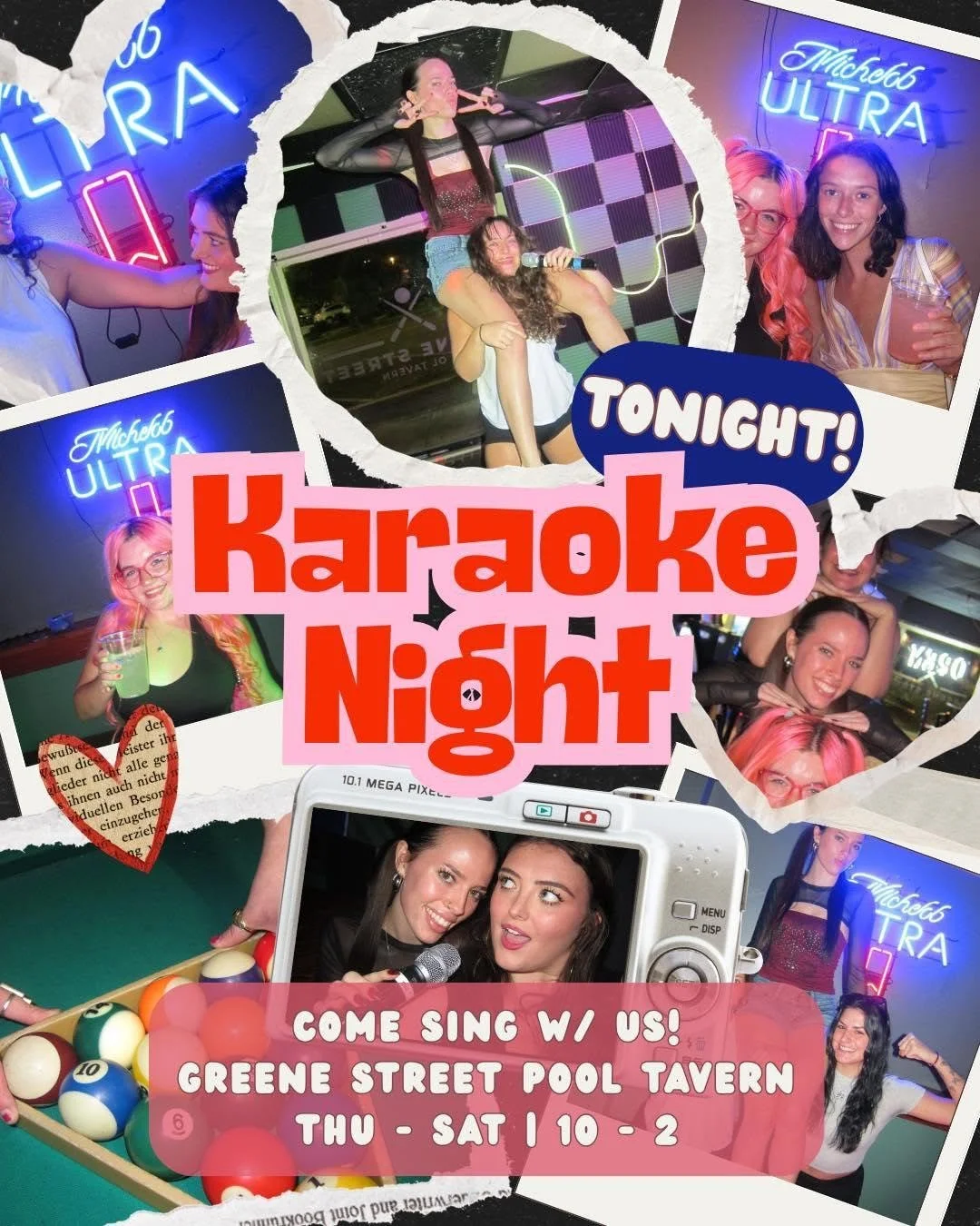 Karaoke Night at Greene Street Pool Tavern 