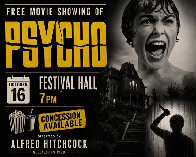 Festival Hall Free Movie Showing Of Psycho